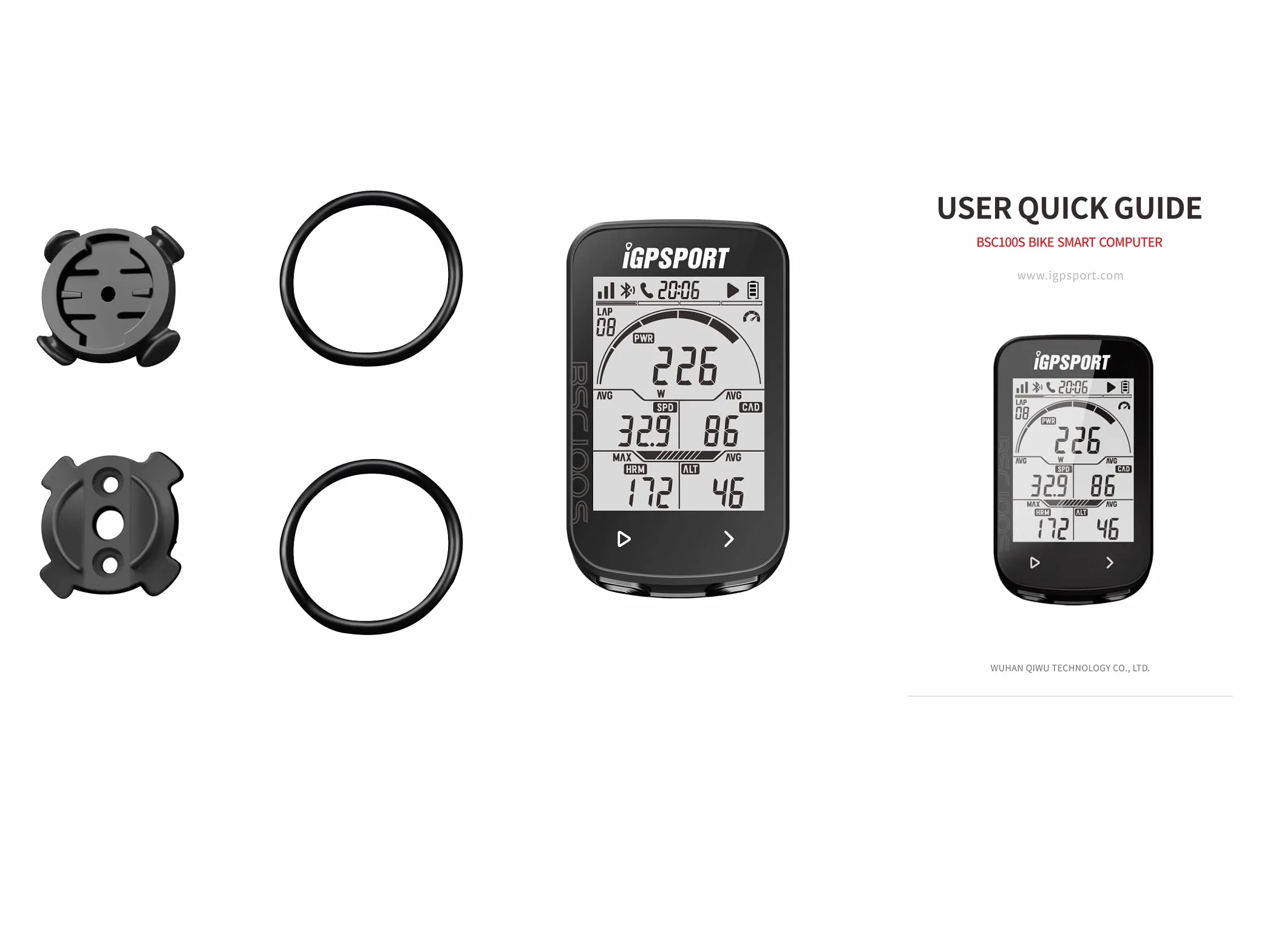 iGPSPORT BSC100S Ciclocomputer GPS ANT+ Senza fili Impermeabile