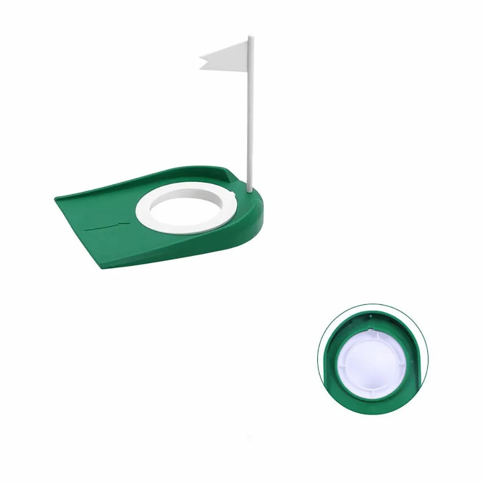 Tazze da Golf 2 PCS Buca da Golf Putting Practice Flag Putt Training Hole per Uomo Donna Bambini Indoor Outdoor