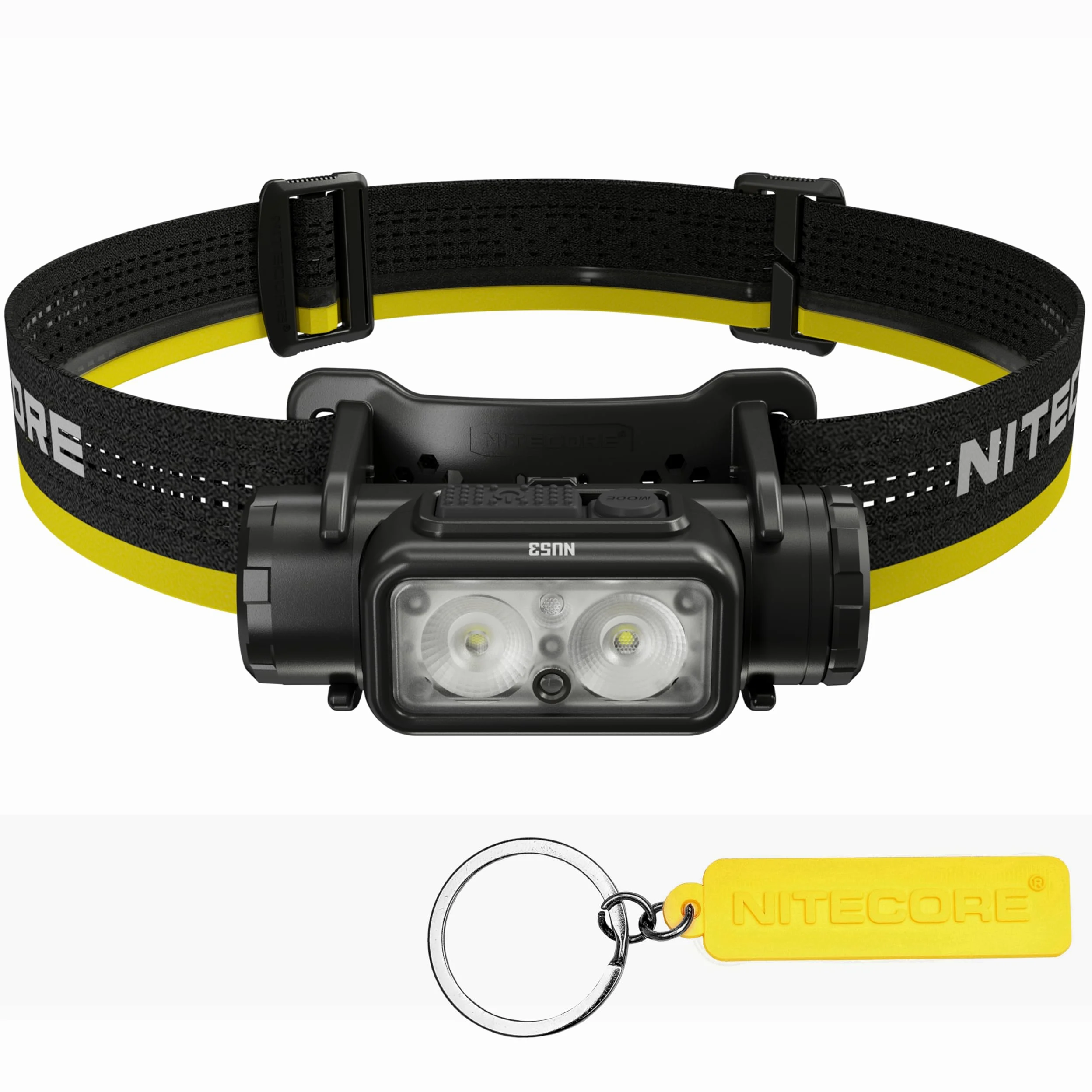 Nitecore NU53 Lampada frontale industriale leggera 1800 lumen con batteria 6000 mAh ricaricabile USB-C