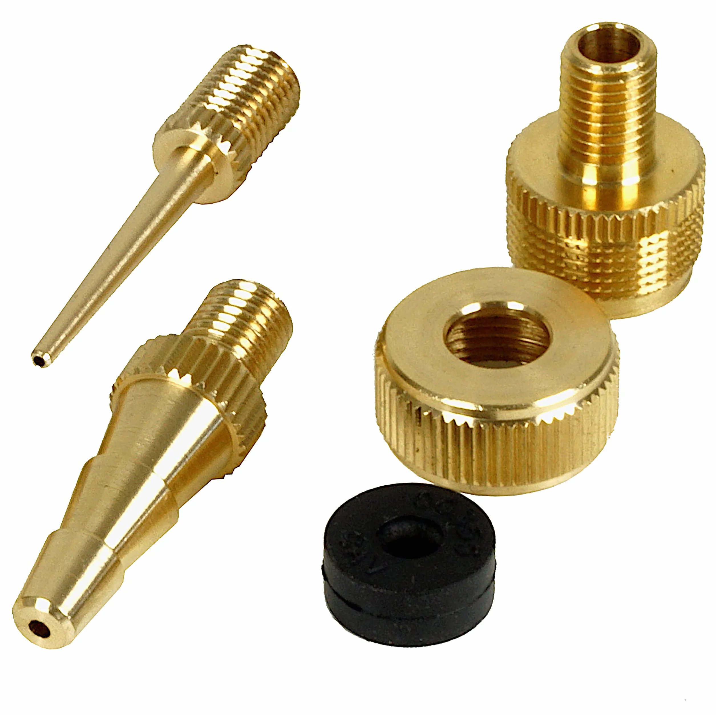 Kit Accessori Ago per Aria Compressa e Pompa a Sfera Adatto a Gonfiaggio Palloni Materassini Bici con Valvola Presta