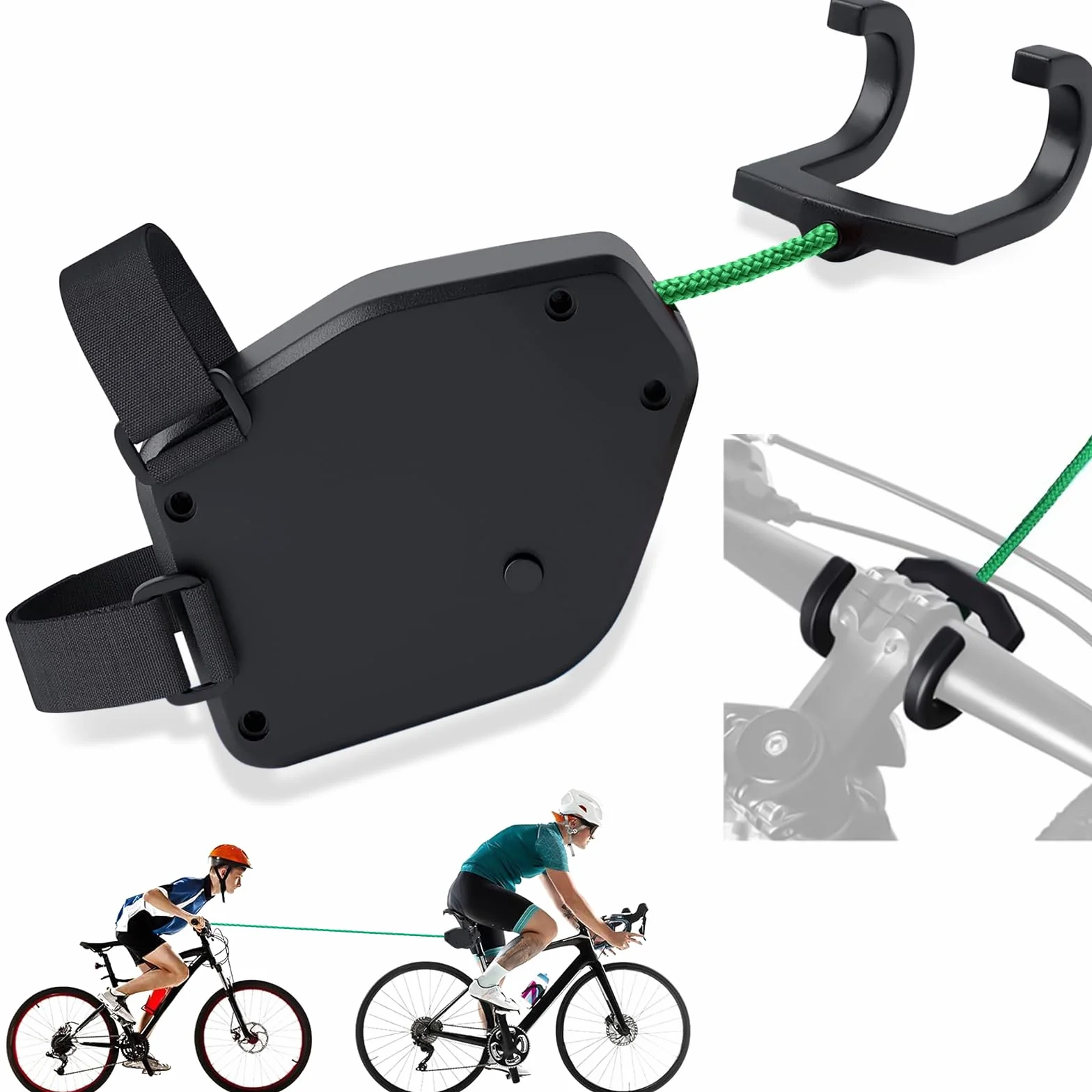 Corda di Traino per Biciclette per Bambini 2.5M Fune Traino Bici Bambino Extra Robusta Leggera Bar Trazione Velo Bambino MTB E-Bike