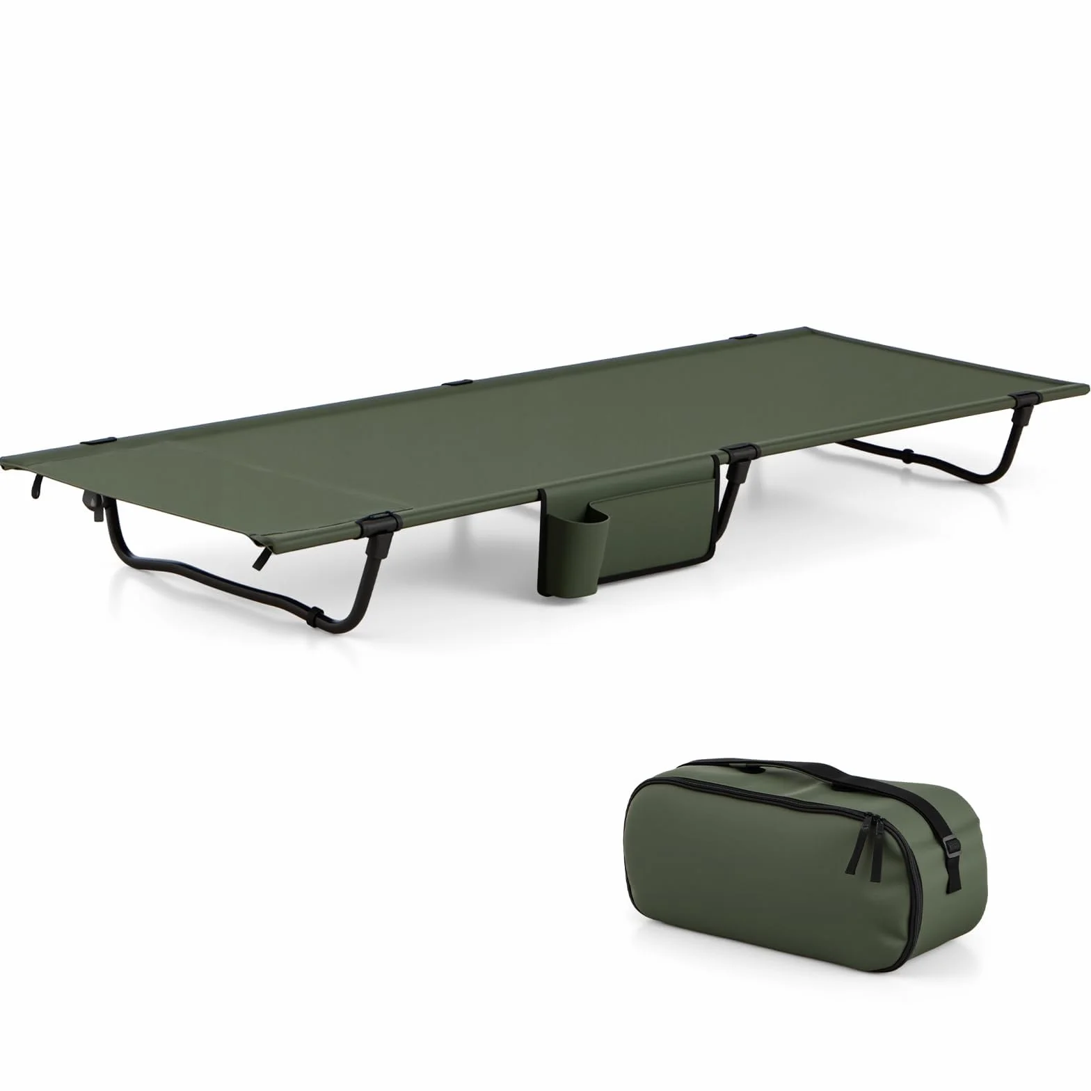 FANTASK Lettino da campeggio pieghevole 193 x 70 cm portata 150 kg