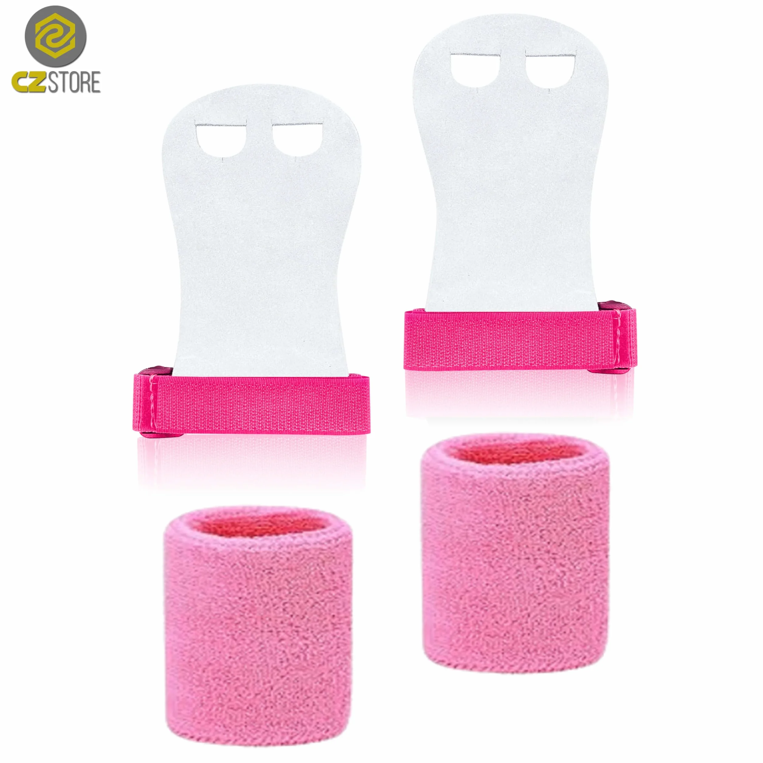 Guanti da Ginnastica in Pelle NERO/GRIGIO M - Paracalli Allenamento Fitness Protezione Mani e Polsi