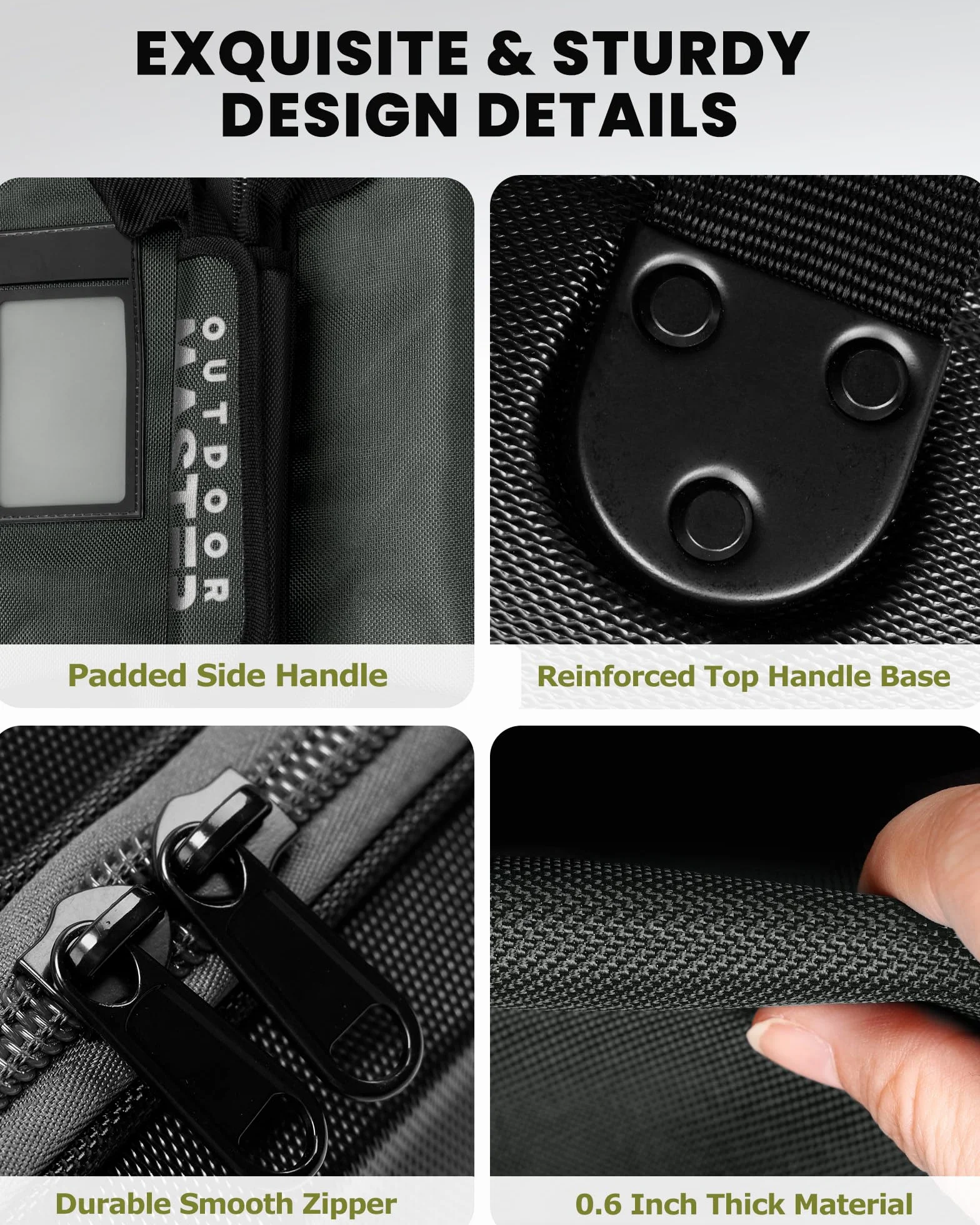 OutdoorMaster Borse da viaggio da golf per compagnie aeree con ruote e custodia rigida, proteggono le mazze da golf, leggere e facili da manovrare, versione aggiornata