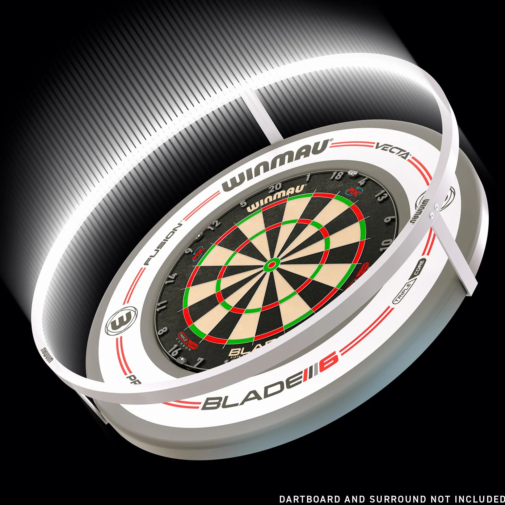 WINMAU Plasma Dartboard Light Range - Original Black Plasma Light | Plasma Ice White Light