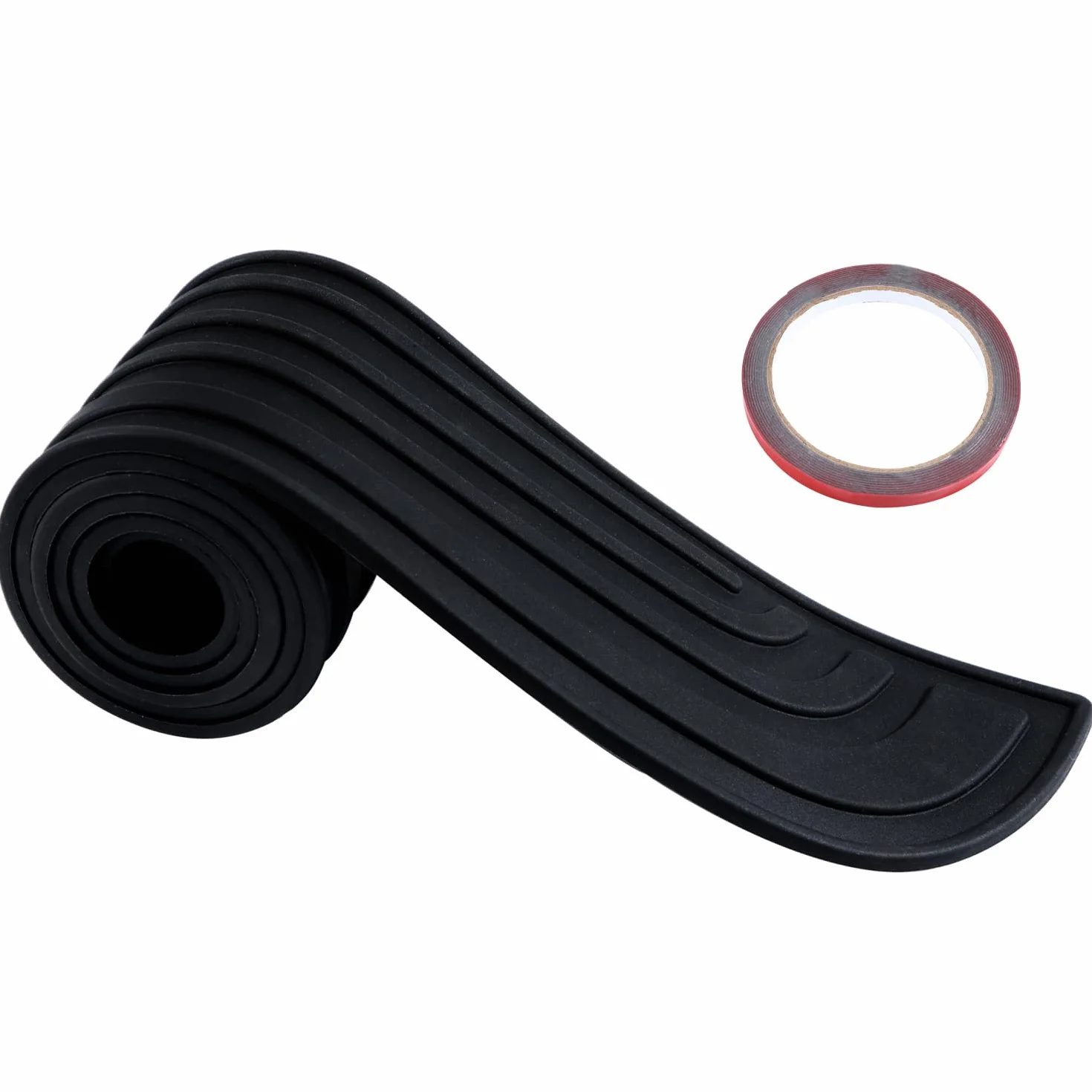 Protezione Paraurti Posteriore in Gomma Autoadesiva 90x7cm – Antigraffio Universale per Auto, SUV, Pickup e Camion | Installazione Istantanea, Compatibile con Tutte le Auto