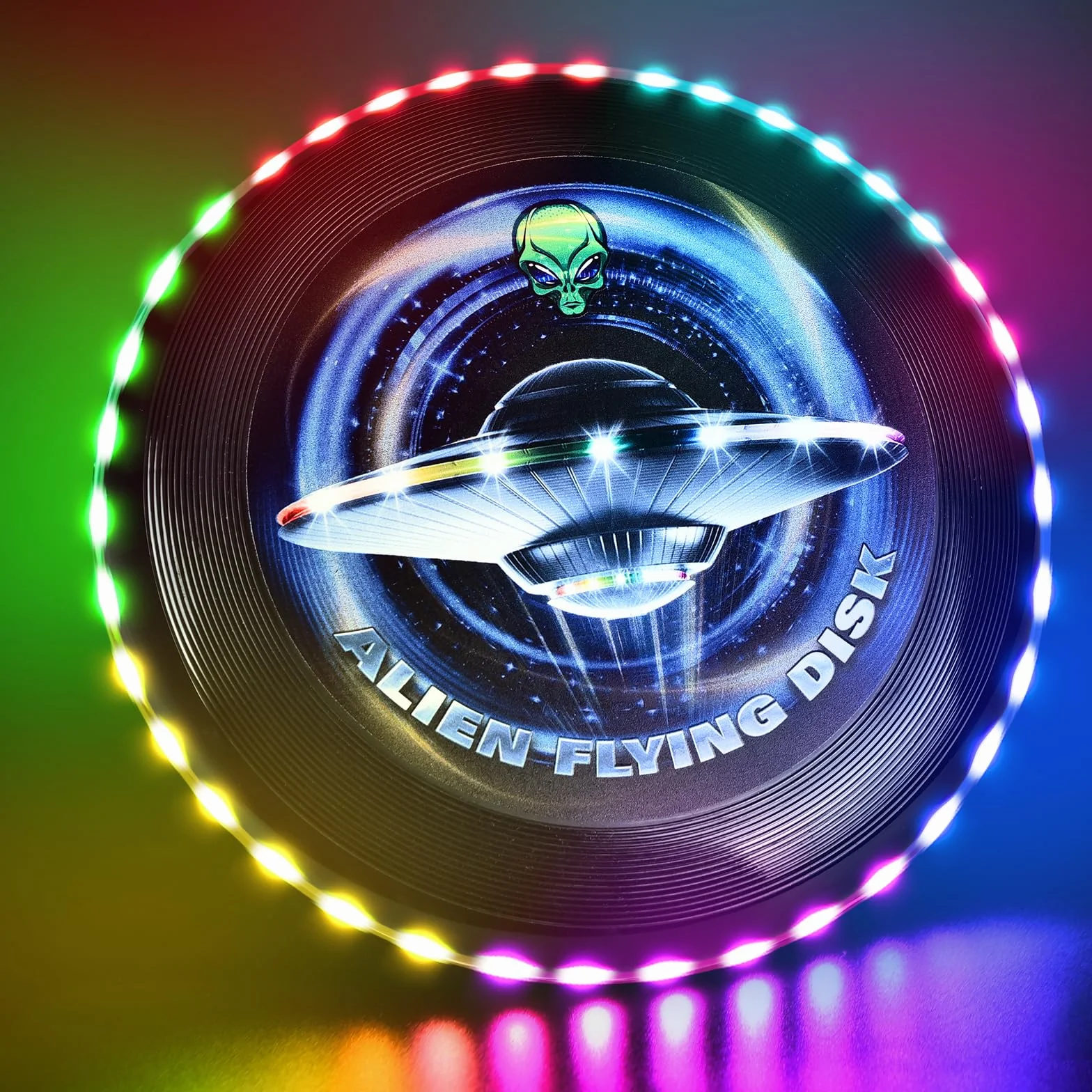 IEEILULU Ultimate Frisbee, Disco Volante Illuminato con 12 Effetti di Luce, Riutilizzabile, Funsport per Adulti Bambini