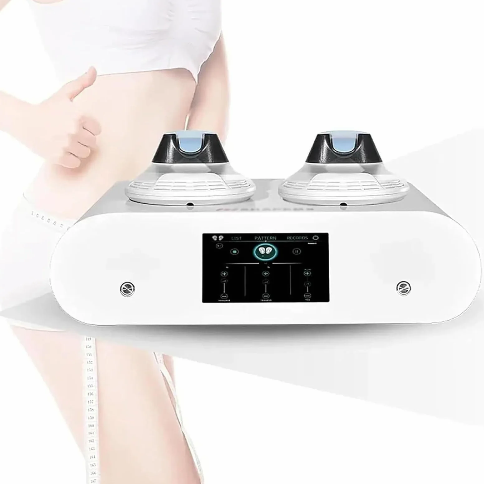 Macchina per Dimagrire E Sviluppare I Muscoli, Stimolatore Muscolare 2800 W con RF, per Rafforzare I Muscoli di Braccia, Addominali, Gambe E Fianchi WithRF