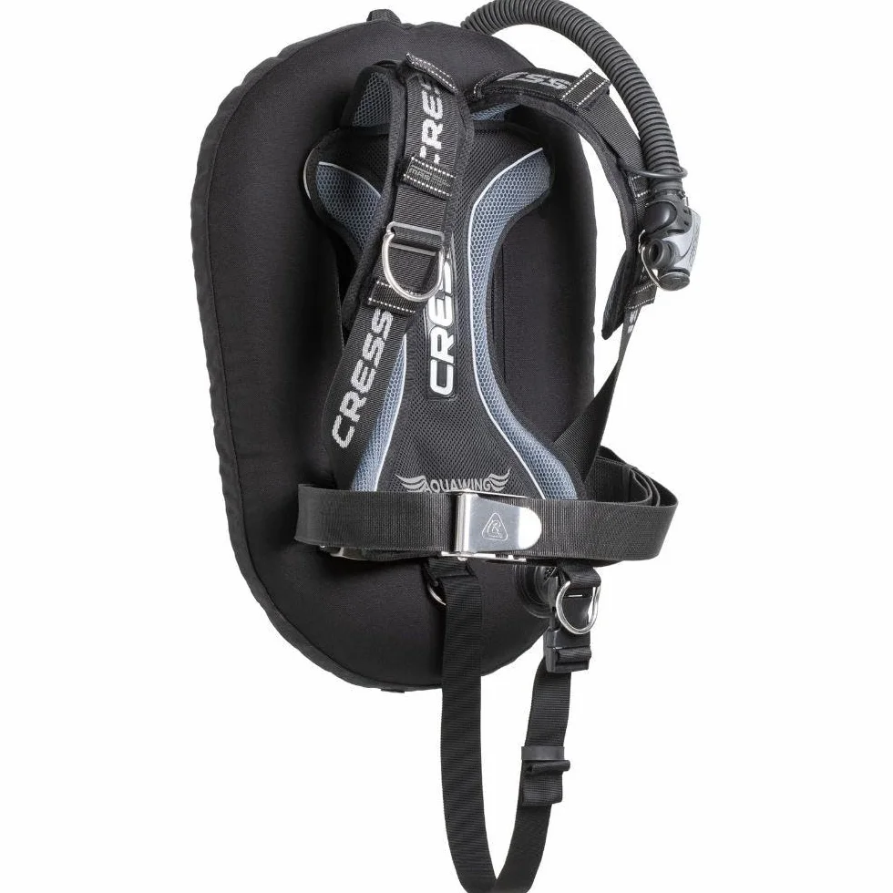 Cressi Aquawing BCD Jacket Subacquea One Size XS-XL GAV Schienalino Alluminio Leggero Sacca 210D Nylon Schienale Air-Net Tasca Boa