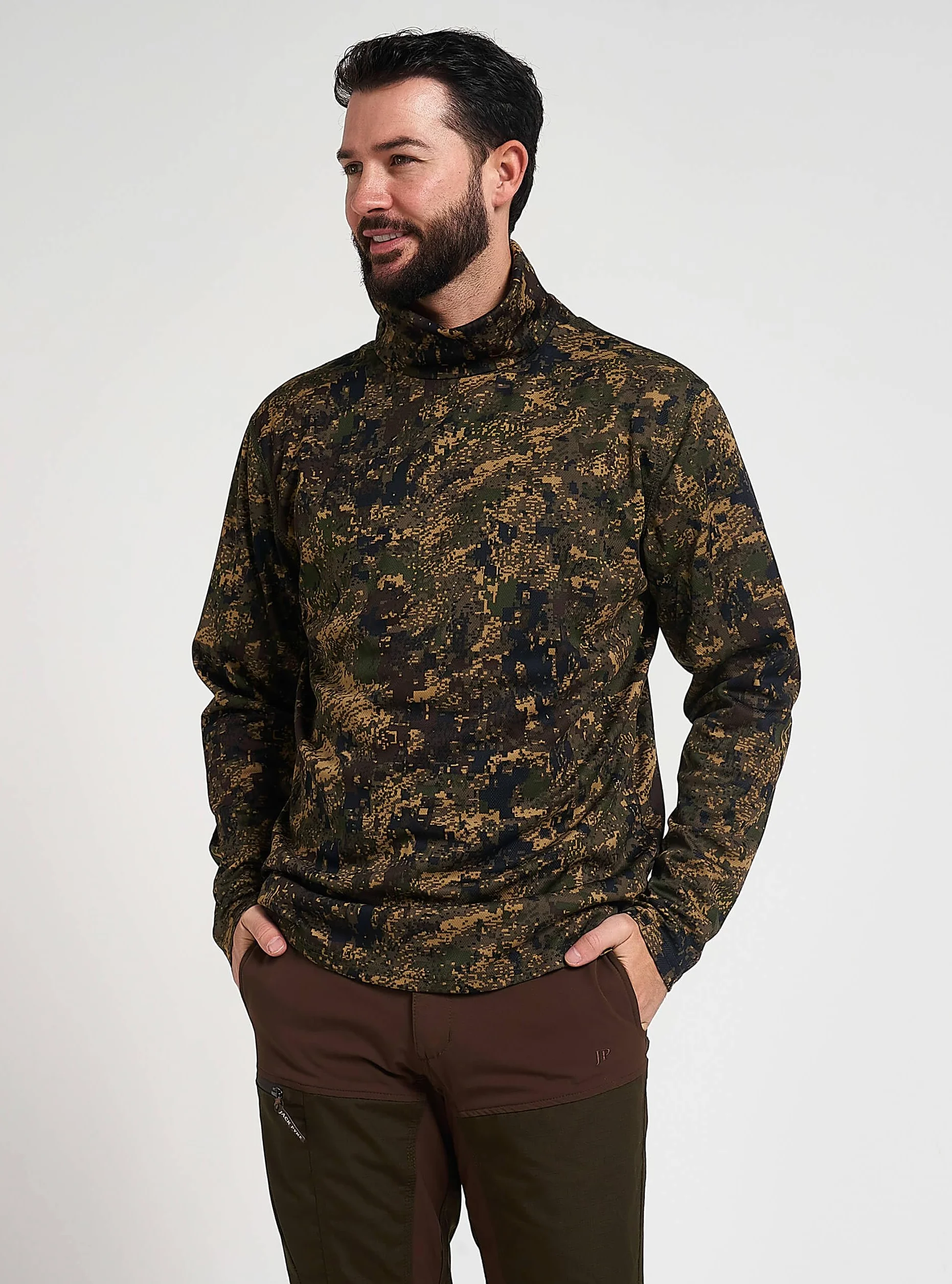 JACK PYKE Top con scollo a rullo