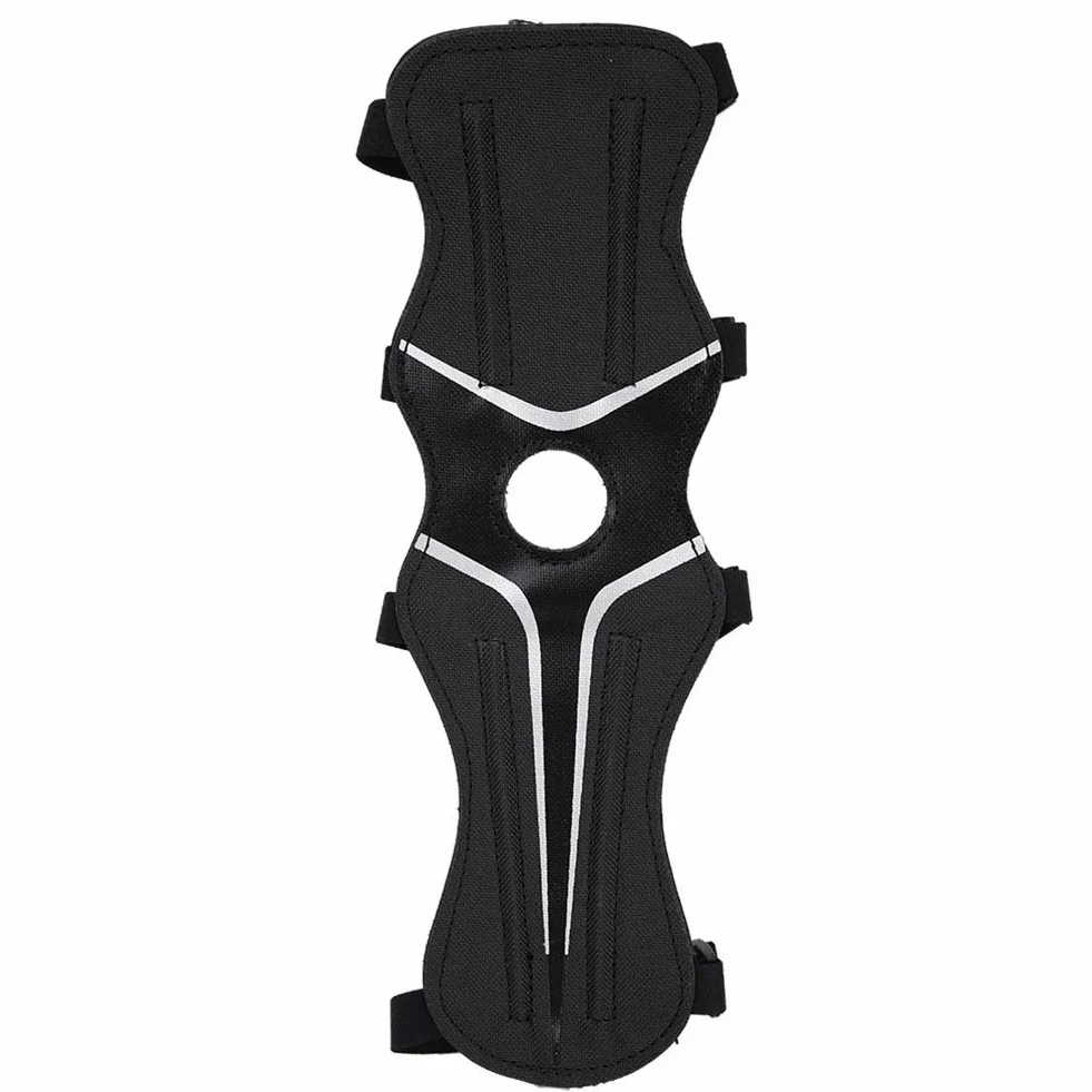 FTVOGUE Protezione del Braccio e Parabraccio Regolabile in 600D Nylon per Tiro con L'Arco Nero