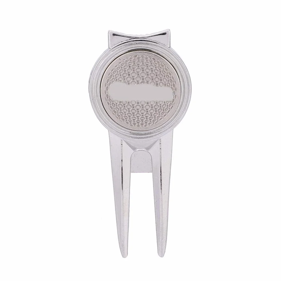 Tbest Golf Divot Strumento di Riparazione Lega di Zinco Magnetico Ball Marker