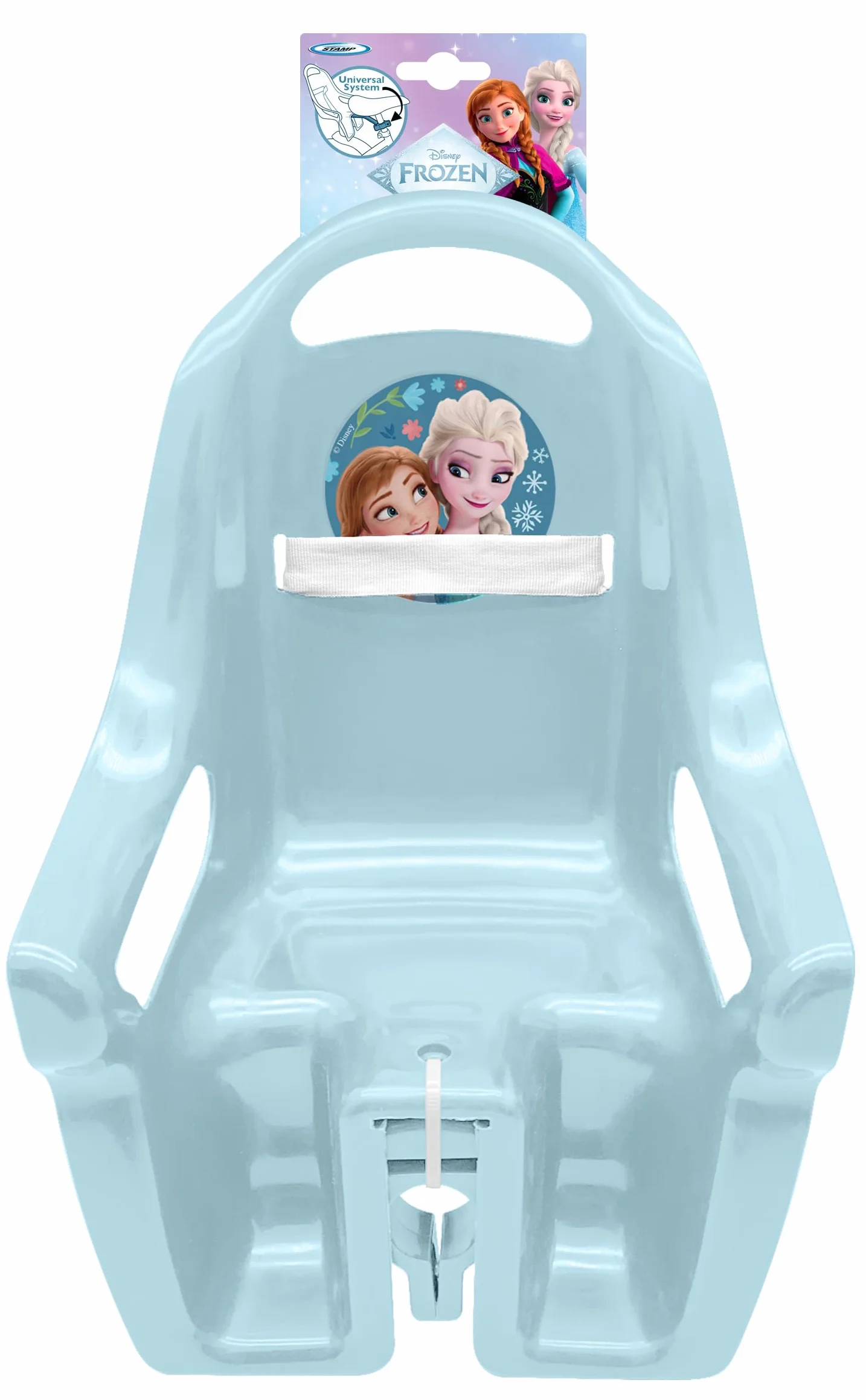 Porta Bambola La Regina delle Neve II Anna Elsa 20 cm Sistema di Fissaggio Universale Blu