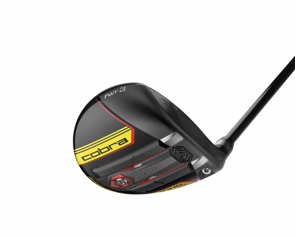COBRA Golf Speedzone Fairway Giallo 3w4w Uomo Mano Sinistra MCA Tensei AV Blue 65 Reg Flex 14,5 Nero-Bianco