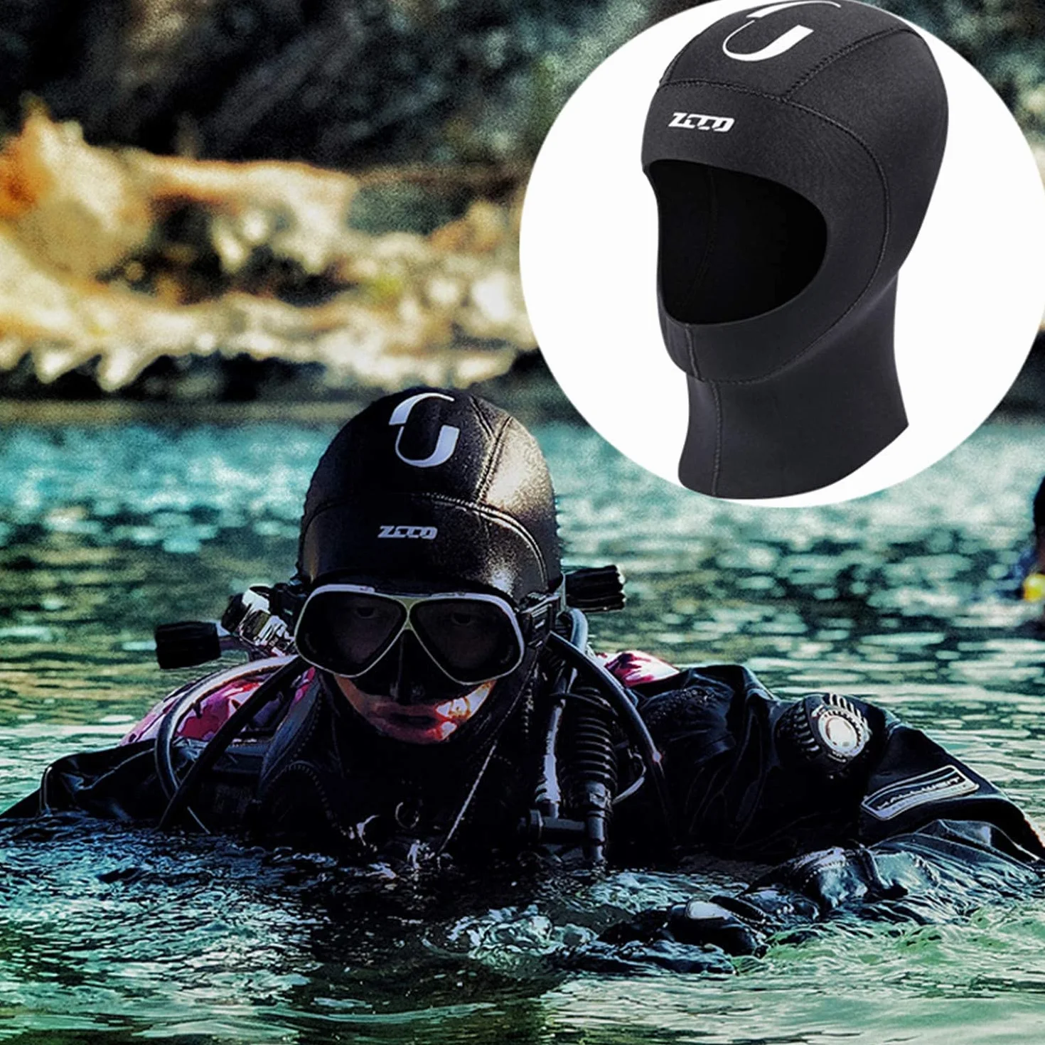 ZCCO Neoprene Diving Hood Underwater Scuba Snorkeling Surf