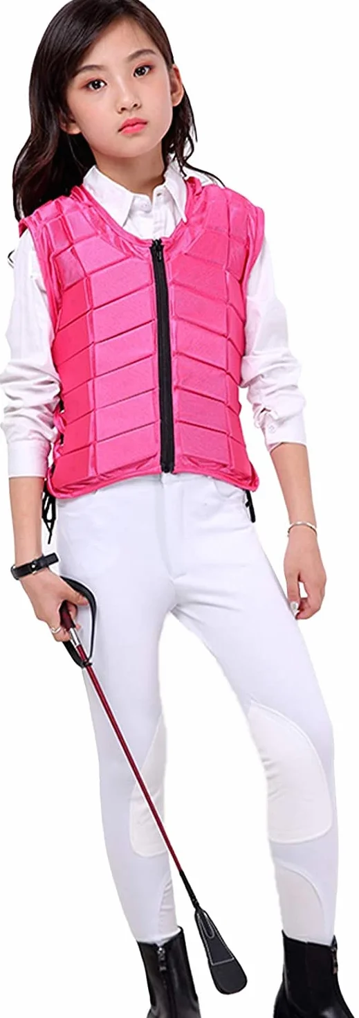 TentHome Unisex Bambini Gilet di Protezione Equestre EVA imbottito sicurezza equitazione attrezzature di Protezione del Corpo Guardia Gilet di assorbimento degli Urti