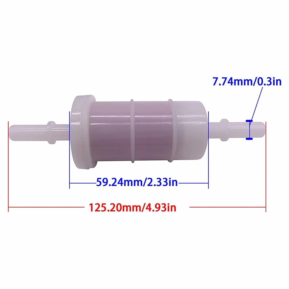 Riloer Filtro benzina in linea per Mercury Mariner 30/40 EFI 4 tempi fuoribordo 4 cilindri 40/50/60 HP