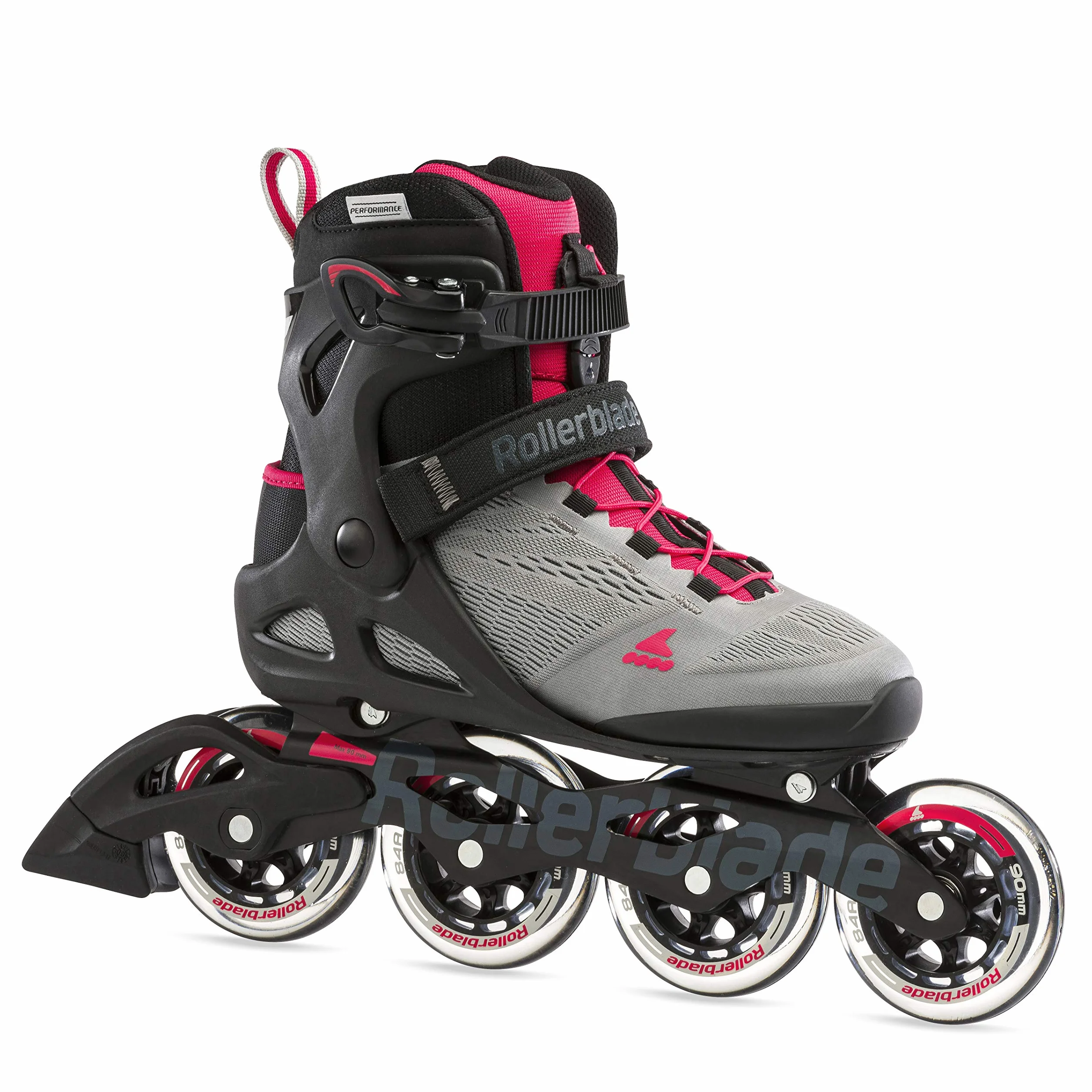 Rollerblade MACROBLADE 90 W, Pattini in linea, grigio neutro/rosa paradiso, donna