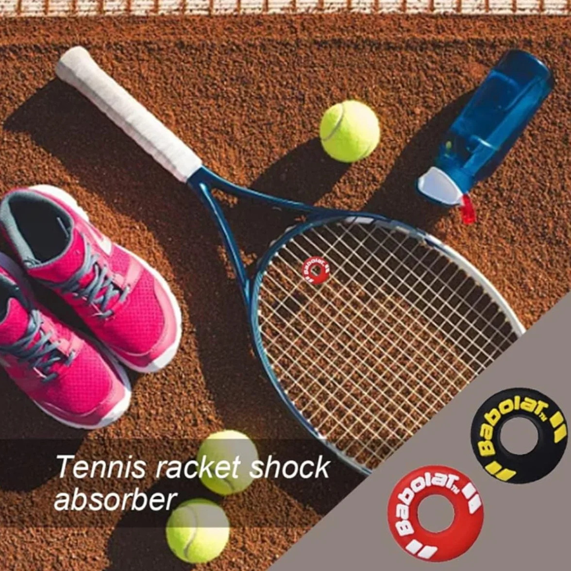 Ammortizzatore per Racchetta Tennis 8 Pezzi Gomma Smorzavibrazioni con Alfabeto