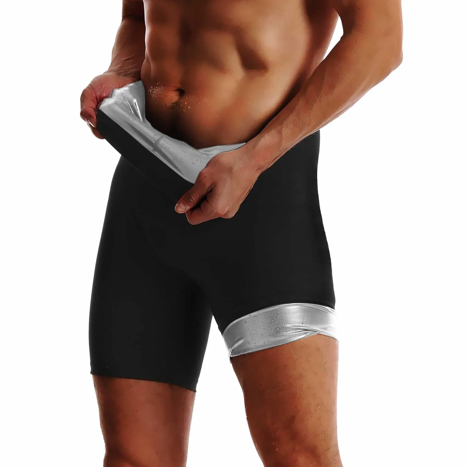 Tuta da sauna uomo vita alta effetto dimagrante body shaper