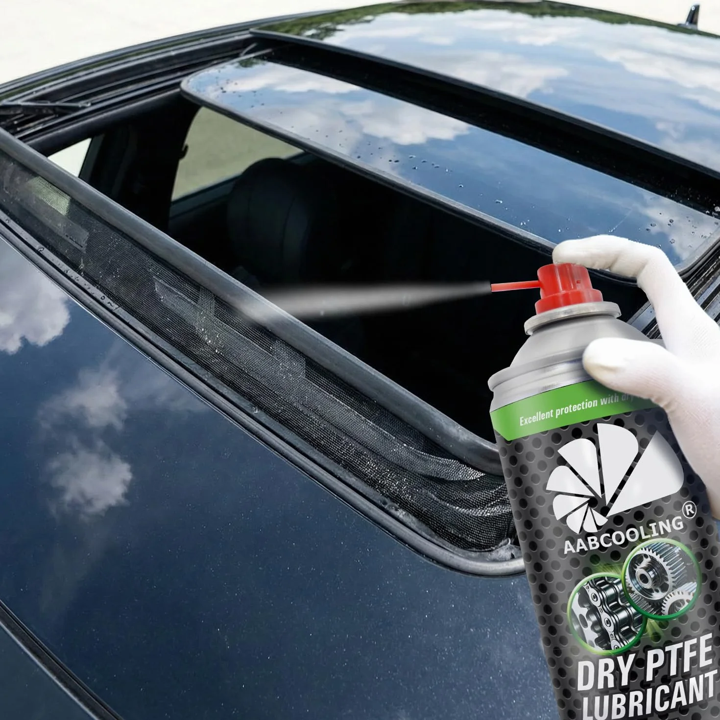 AABCOOLING Lubrificante PTFE Secco 400 ml per Macchine Agricole, Protezione Attrito e Usura