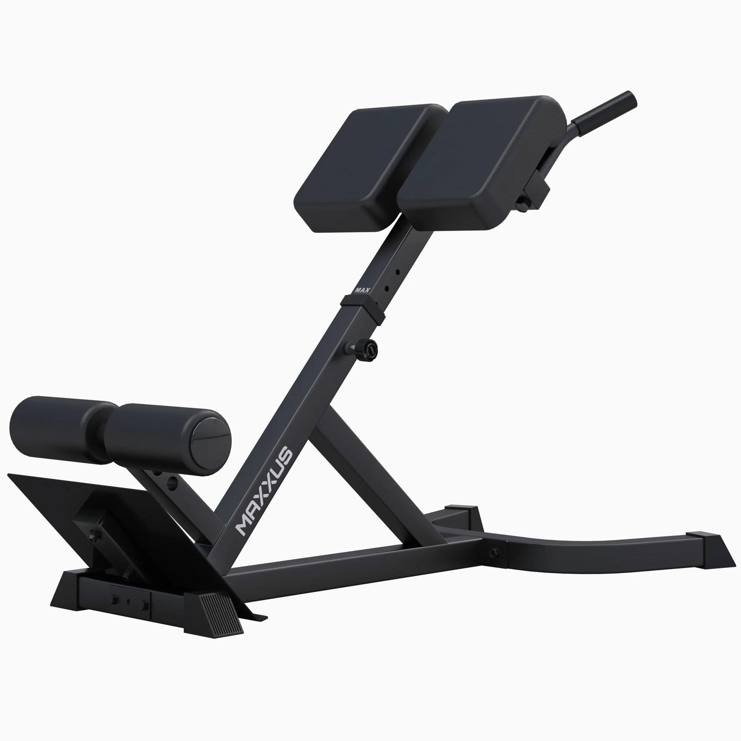 MAXXUS Panca Romana Palestra – Panca Hyperextension, Panca Addominali Regolabile – Struttura Robusta in Acciaio – Imbottiture Extra Spesse – Attrezzi Palestra Casa per Schiena, Core e Glutei, Home Gym