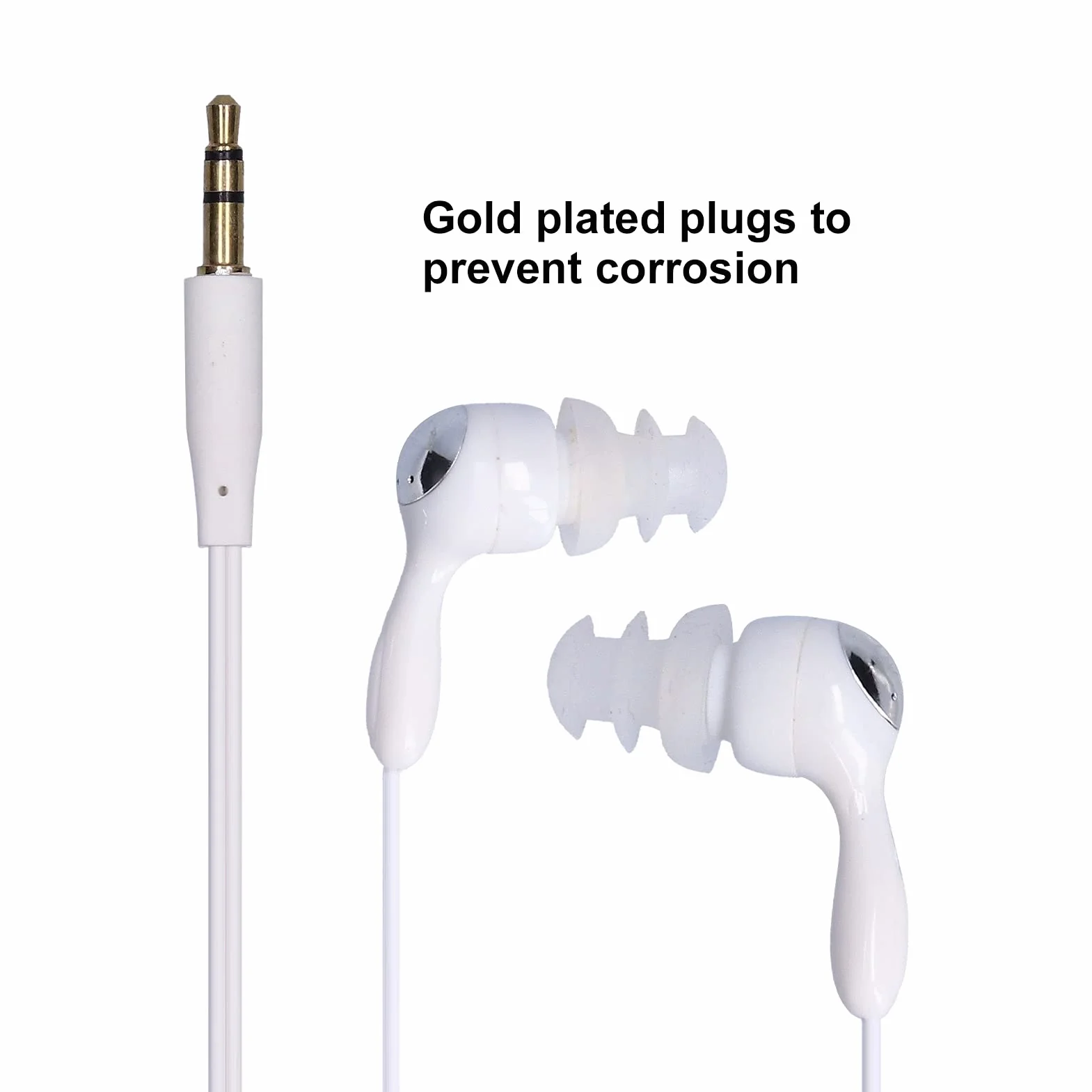 Cuffie Subacquee Impermeabili con 2 Clip Orecchie Ricambio per Nuotatori Auricolari Cavo Prolunga Stereo