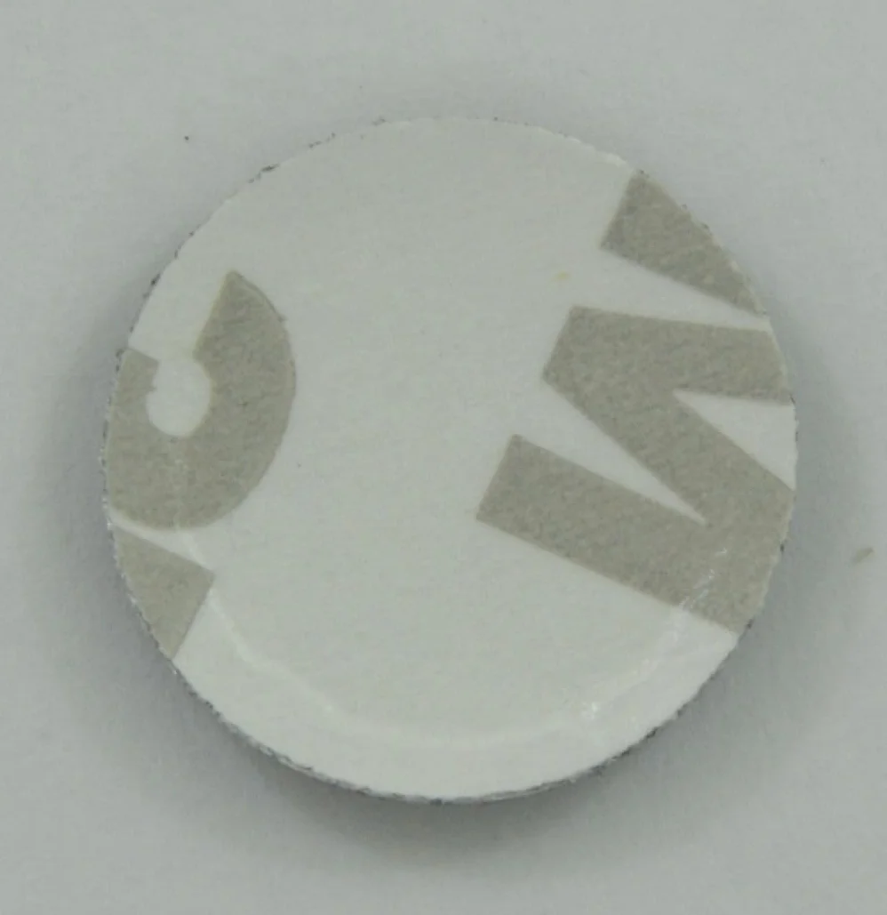 Emblemi per chiavi auto metallo nero 14 mm set di 2
