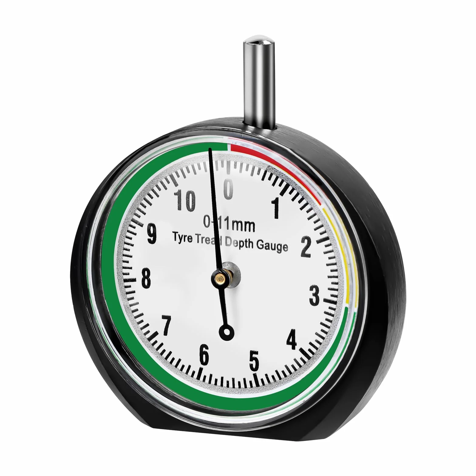 Misuratore di profilo per pneumatici, misuratore di profondità per pneumatici in quadrante MM, misuratore di profondità del battistrada intelligente con codice colore per moto, auto, camion, autobus,