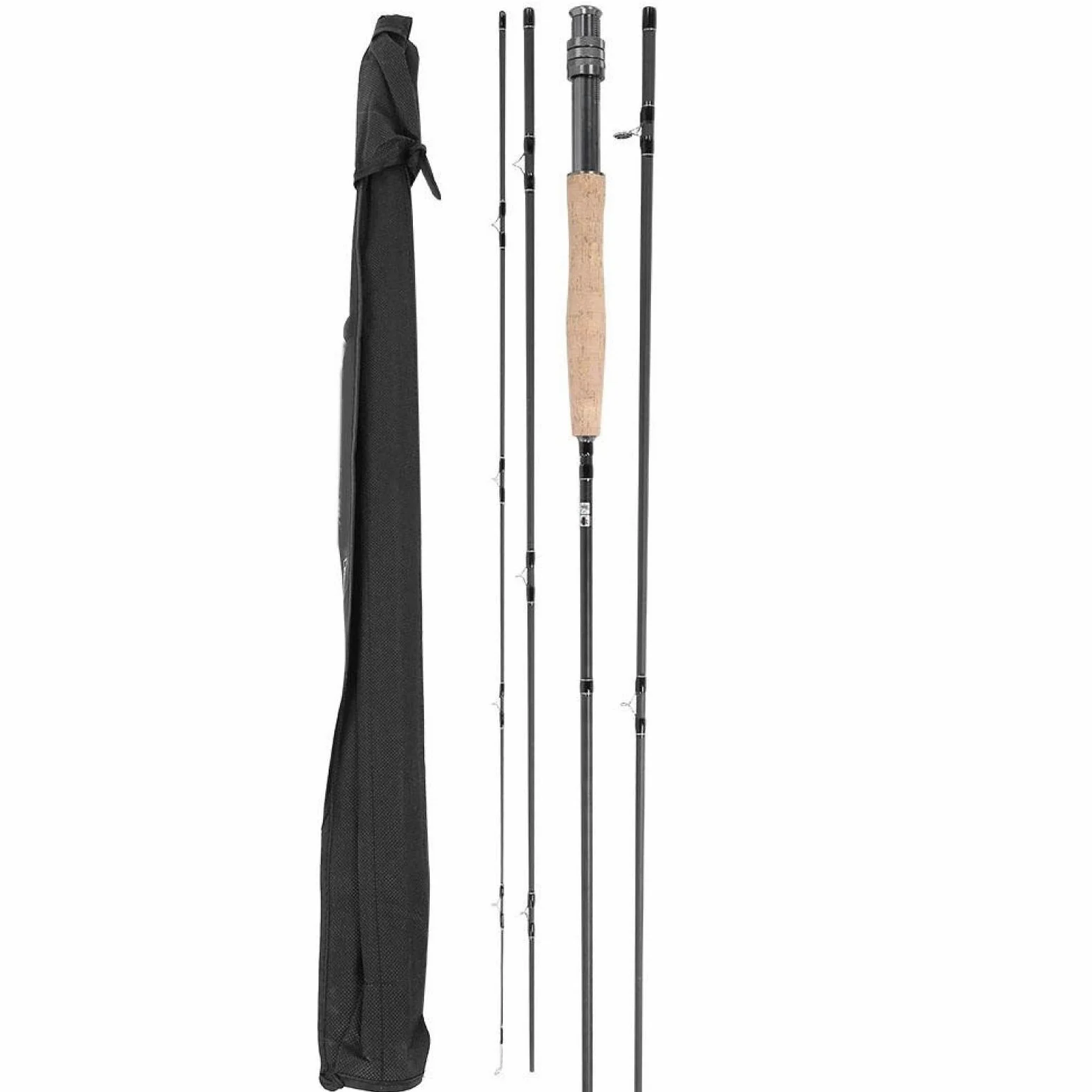 Canna da Pesca a Mosca in Fibra di Carbonio Canna da Pesca Protettiva Canna da Mosca Canna telescopica Accessorio per l'attrezzatura