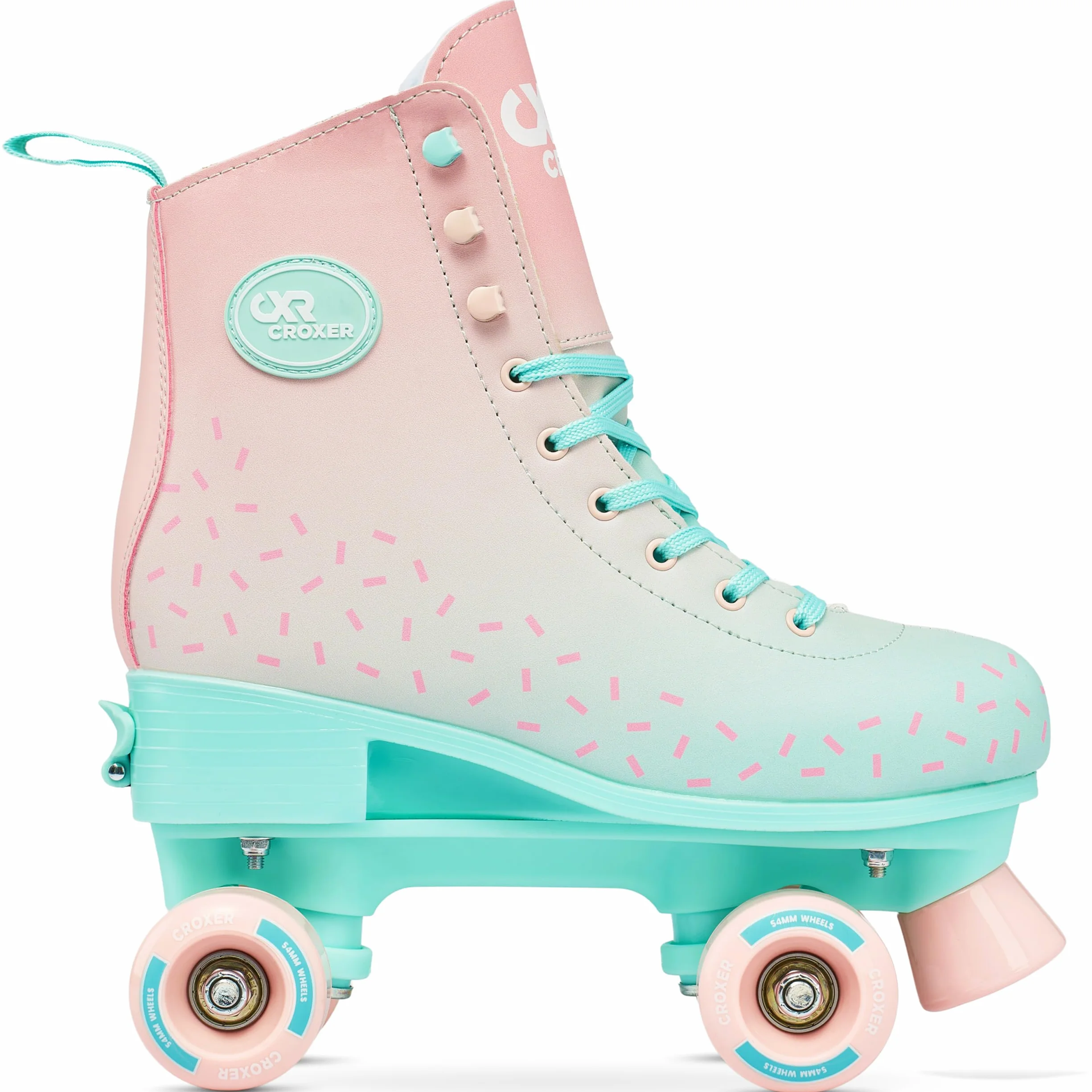 Pattini a rotelle per bambini retro anni '70 ABEC-7 ruote in gomma