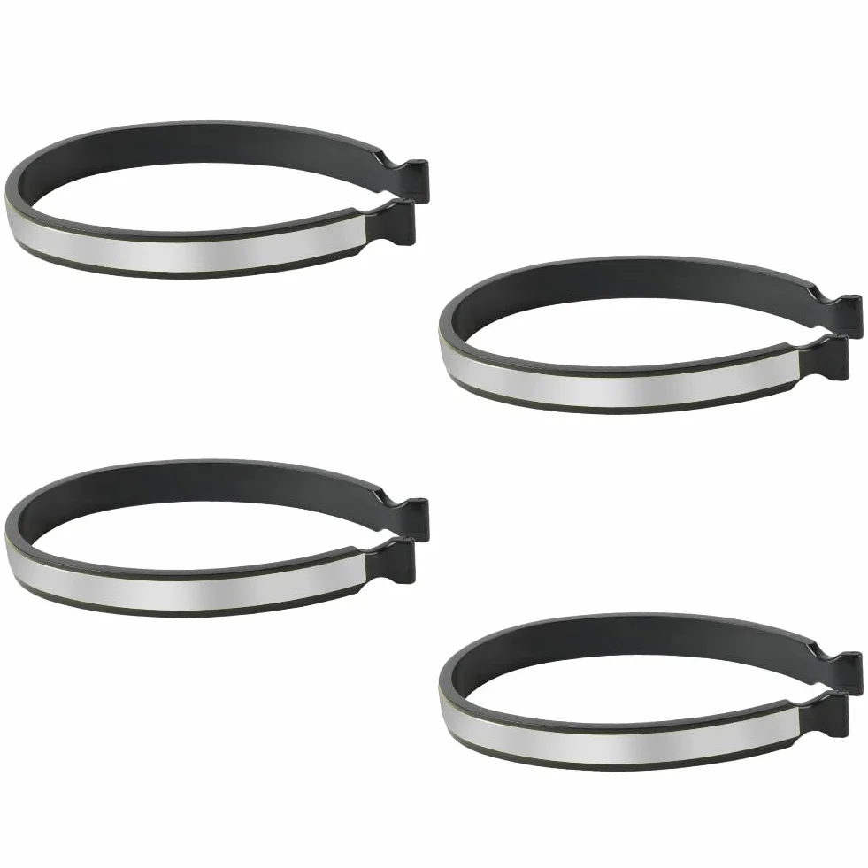 Flintronic 4 Pezzi Clip per Pantaloni da Bicicletta Riflettenti, Fasce di Sicurezza per Caviglie