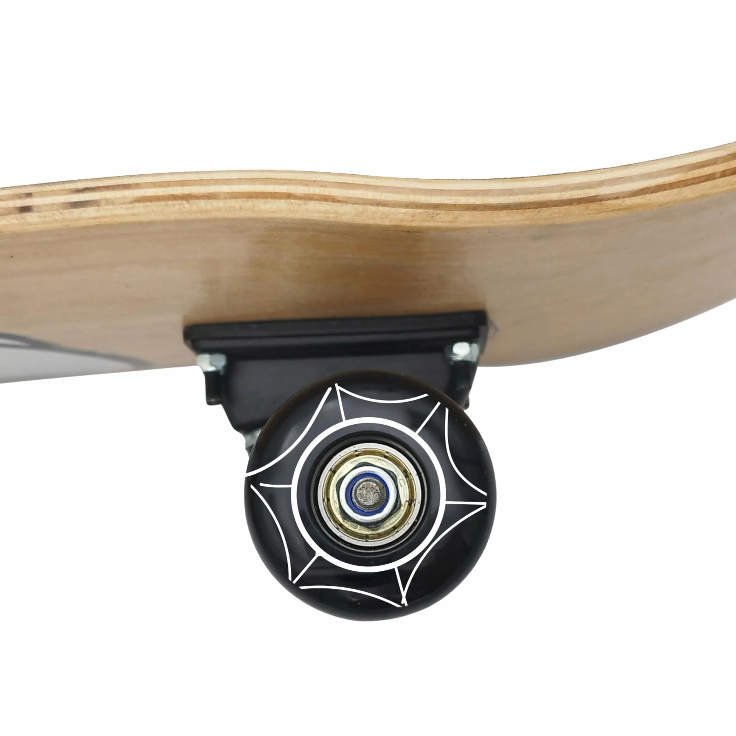 Skeater in legno per GIOVANI 79 cm, tavola antiscivolo, GRANDE, fino a 100 kg