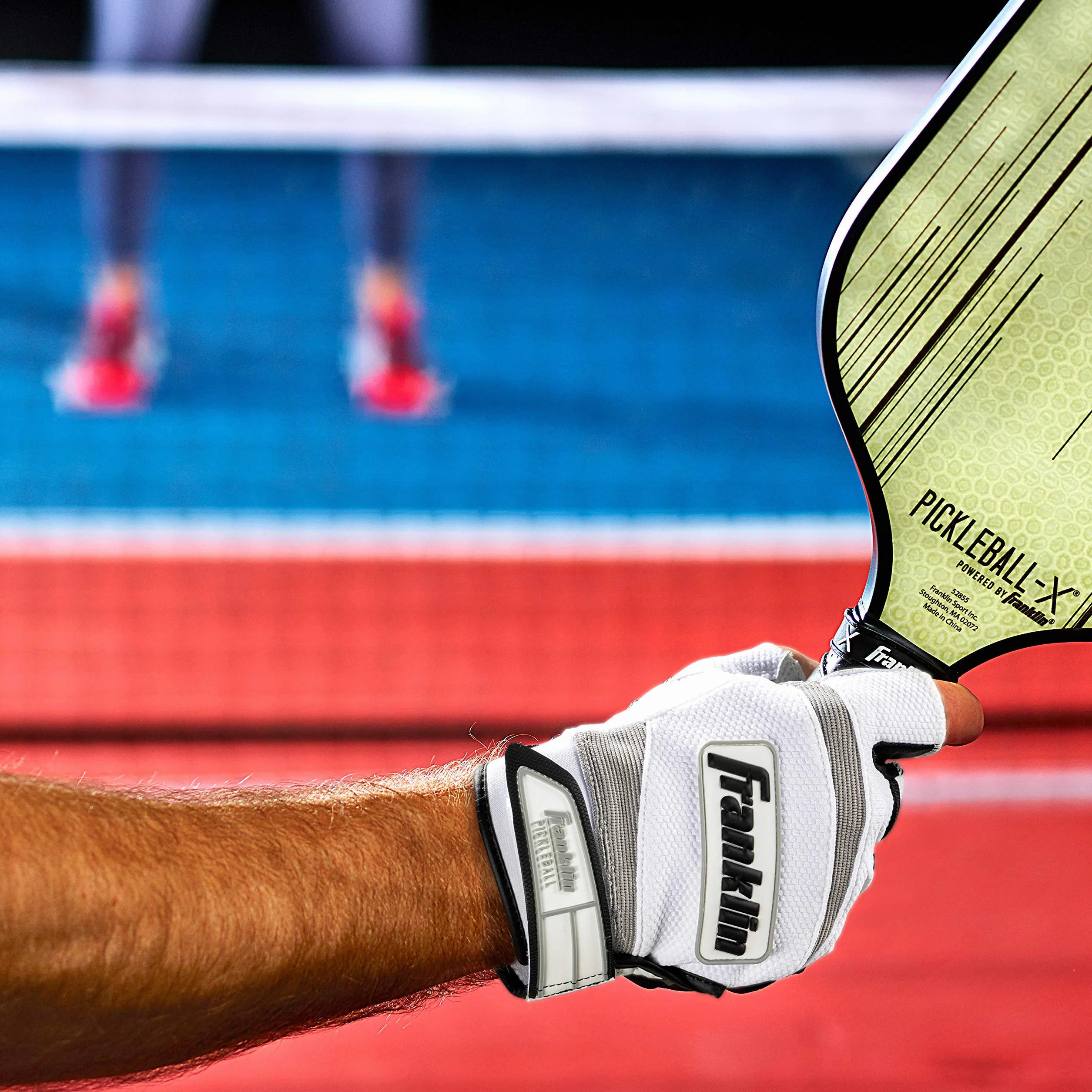 Franklin Sports Pickleball Guanti per adulti, per uomo e donna, mano destra e sinistra, colore bianco