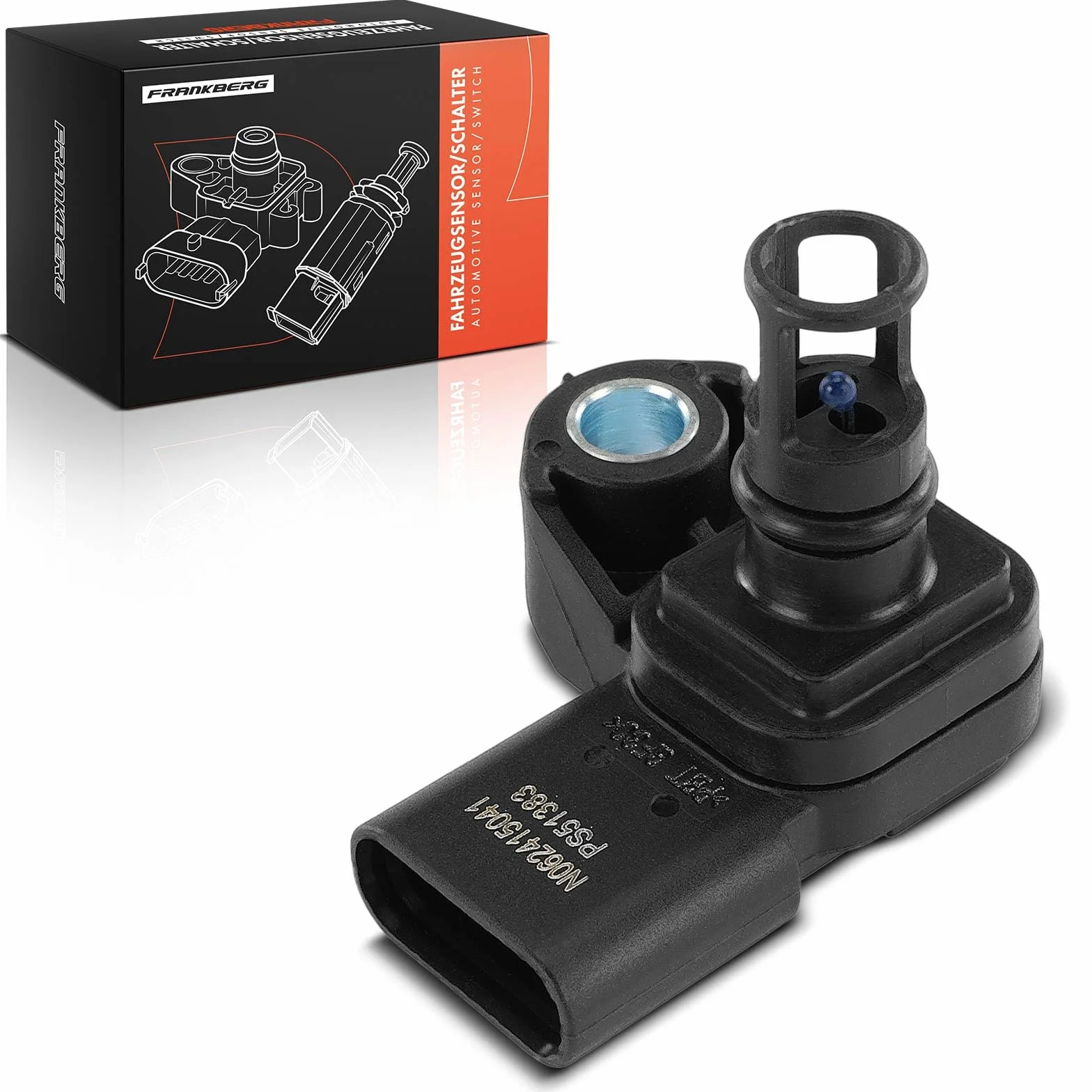 Frankberg Sensore di pressione del tubo di aspirazione Compatibile con Astra J Caravan P10 1.6L 2014-2015 Astra J GTC 1.6L 2014-2015 Astra J Furgone/Station Wagon P10 1.6L 2014-2015 Replace# 55593802
