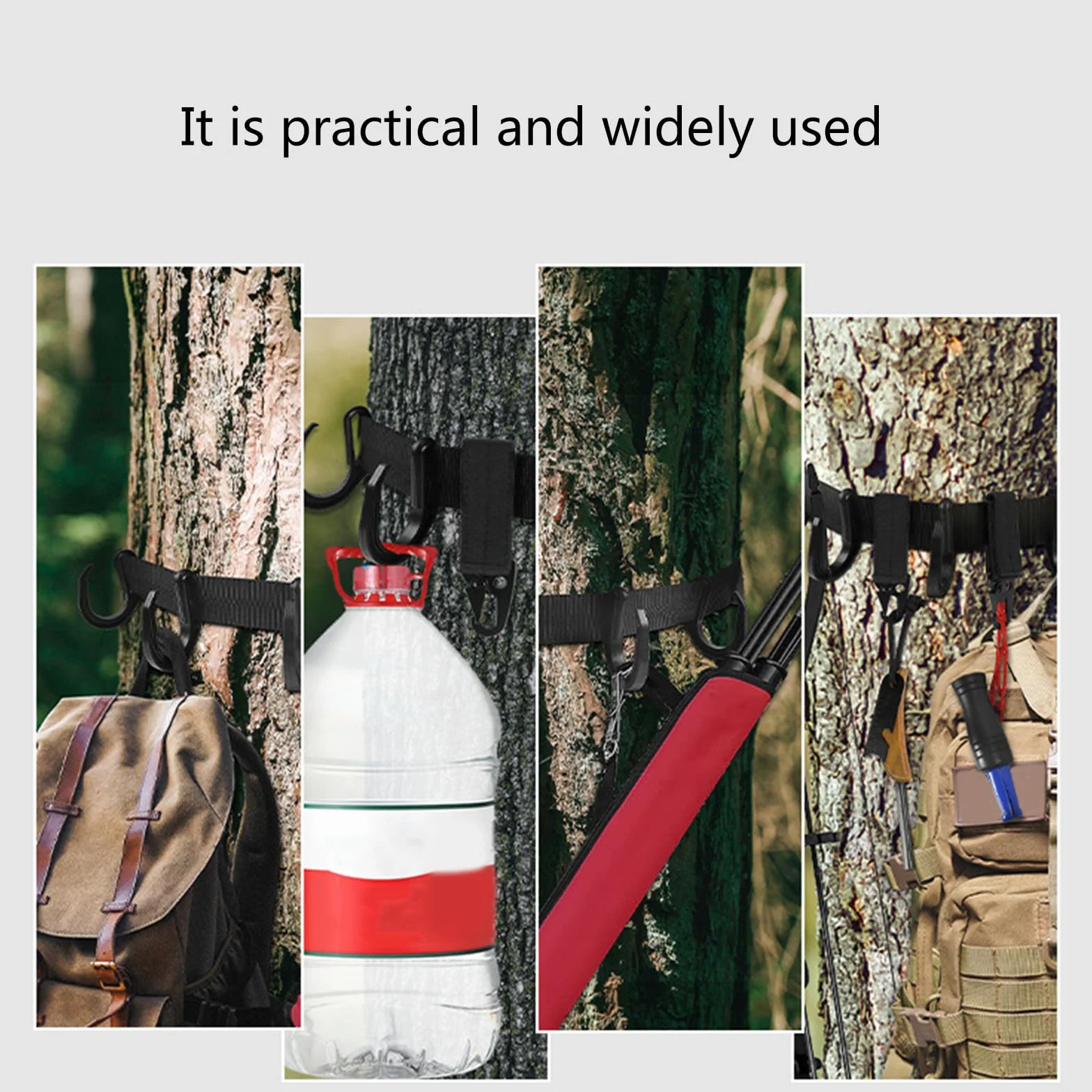 Ganci per attrezzi da caccia Treestand, ganci multipli per attrezzatura sull'albero