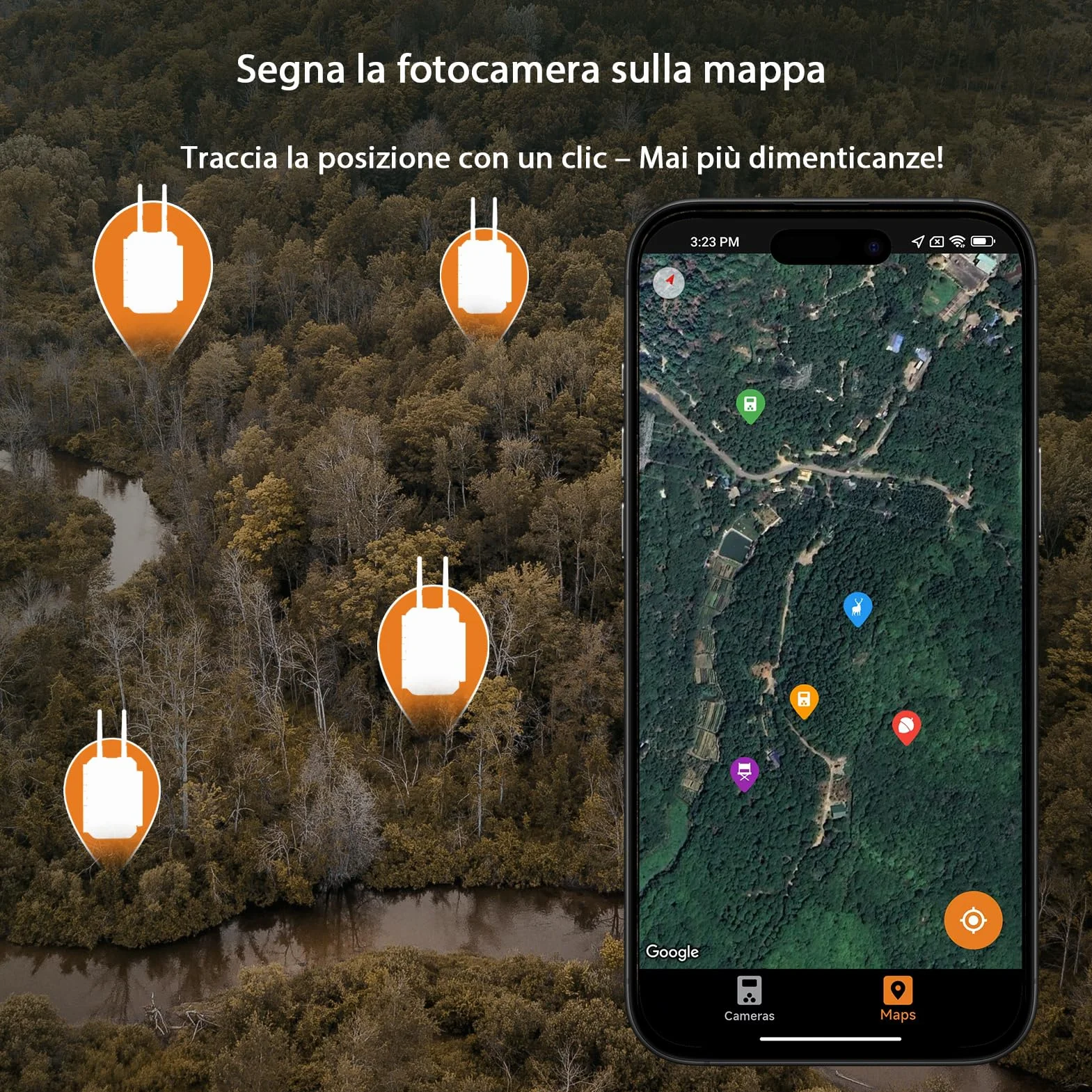 GardePro E8 2.0 Fotocamera da Caccia 64MP 4K H.264 WiFi Bluetooth Visione Notturna 30m IP66