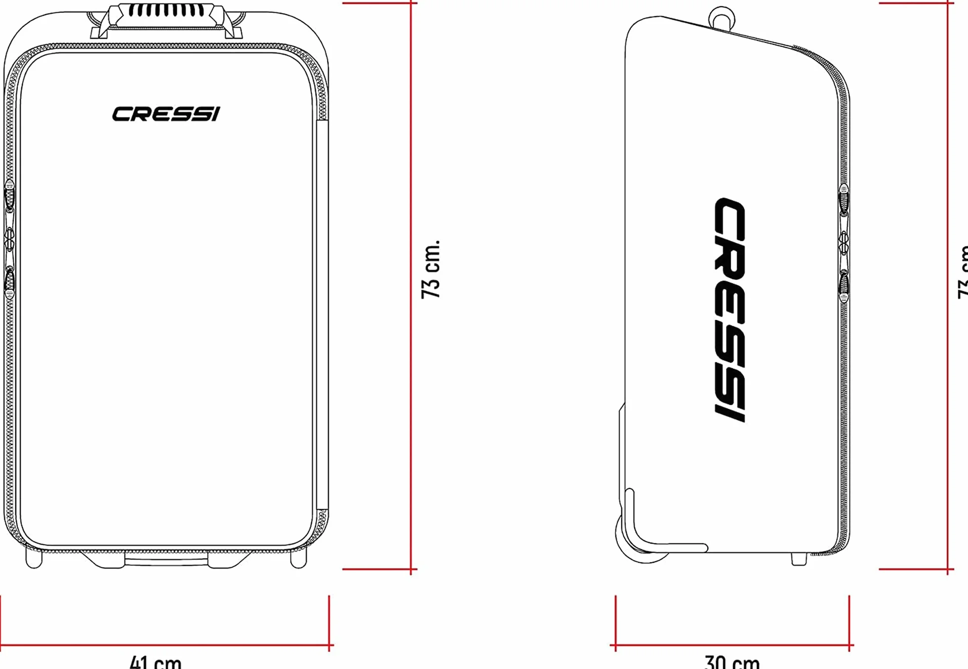 Cressi Moby Light Hydro Trolley Bag
