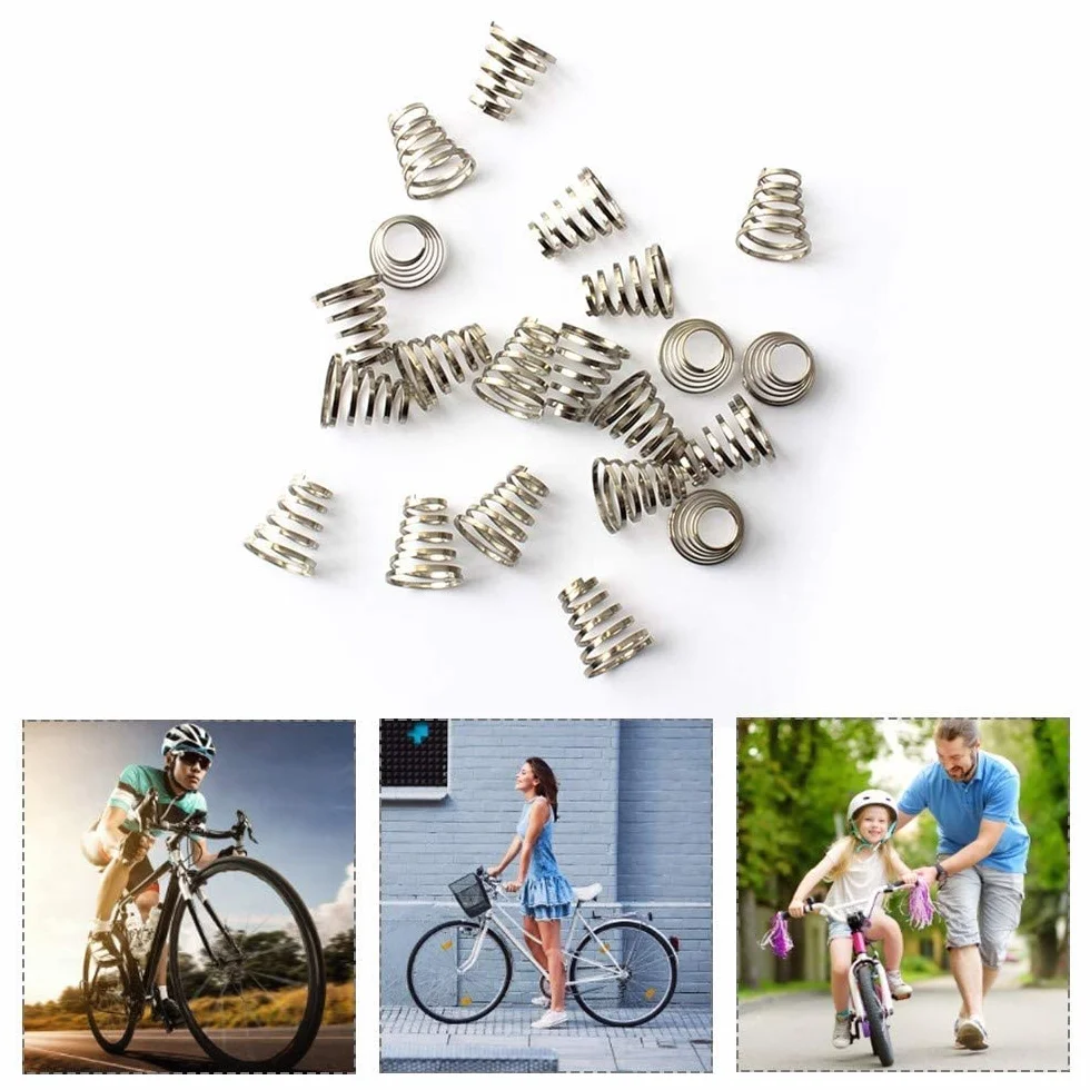 zalati Molle per ruote per bicicletta, 10 pezzi, a sgancio rapido, in acciaio inox, universale, per mountain bike