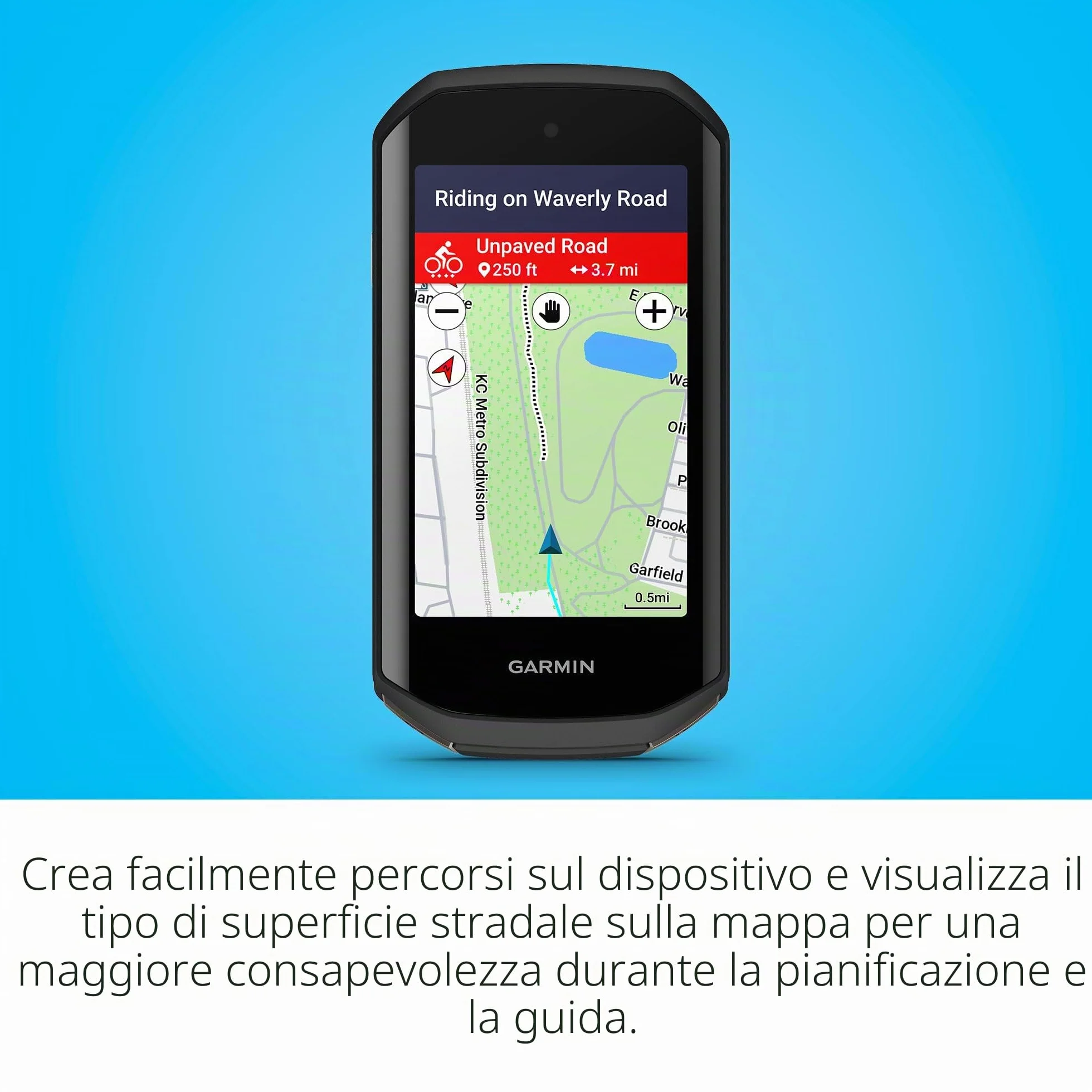 Garmin Edge 1050 Computer da ciclismo touch screen altoparlante integrato funzioni di allenamento e guida di gruppo avvisi di pericolo stradale