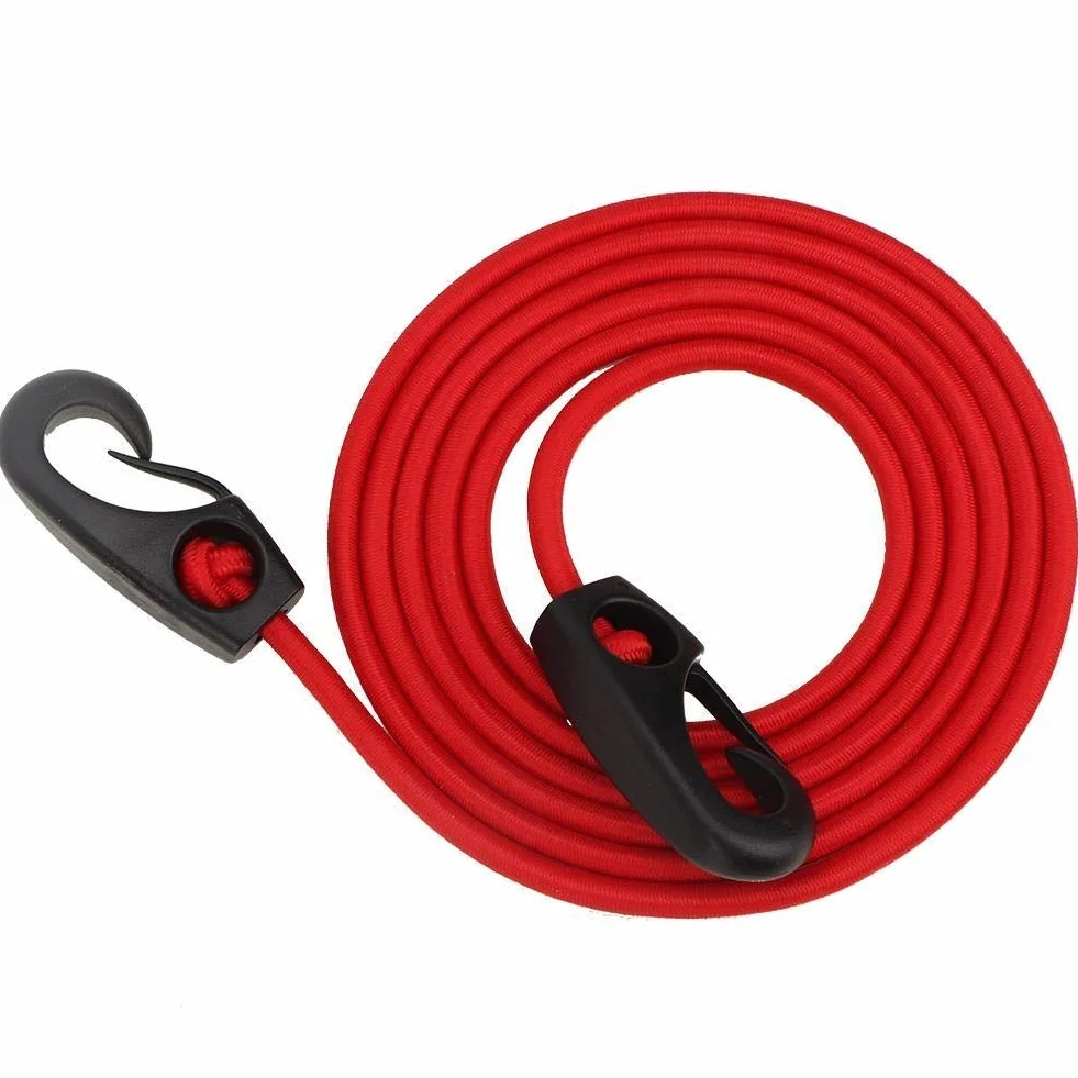 MAGT Elastico Sup Moschettone Barca Kayak Canoa SUP Paddle Guinzaglio Sicurezza Rod con Moschettone 189 cm Rosso