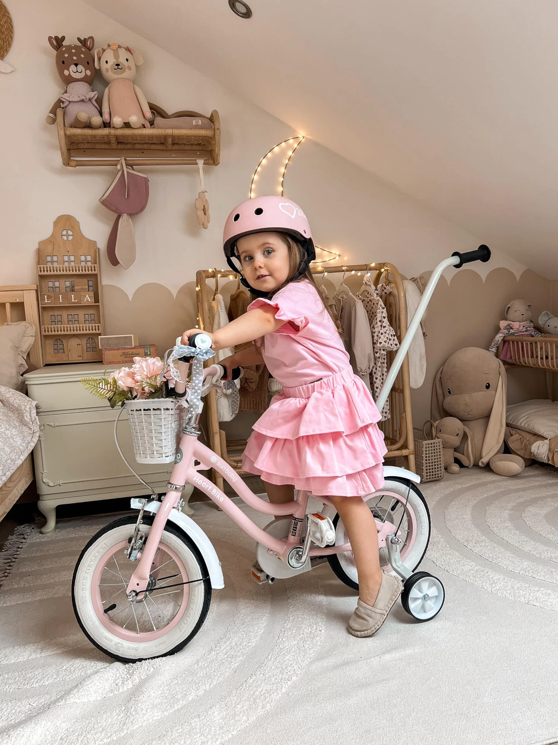 Sun Baby Barra di Spinta per Bambini Supporto per Bicicletta Dispositivo per Imparare