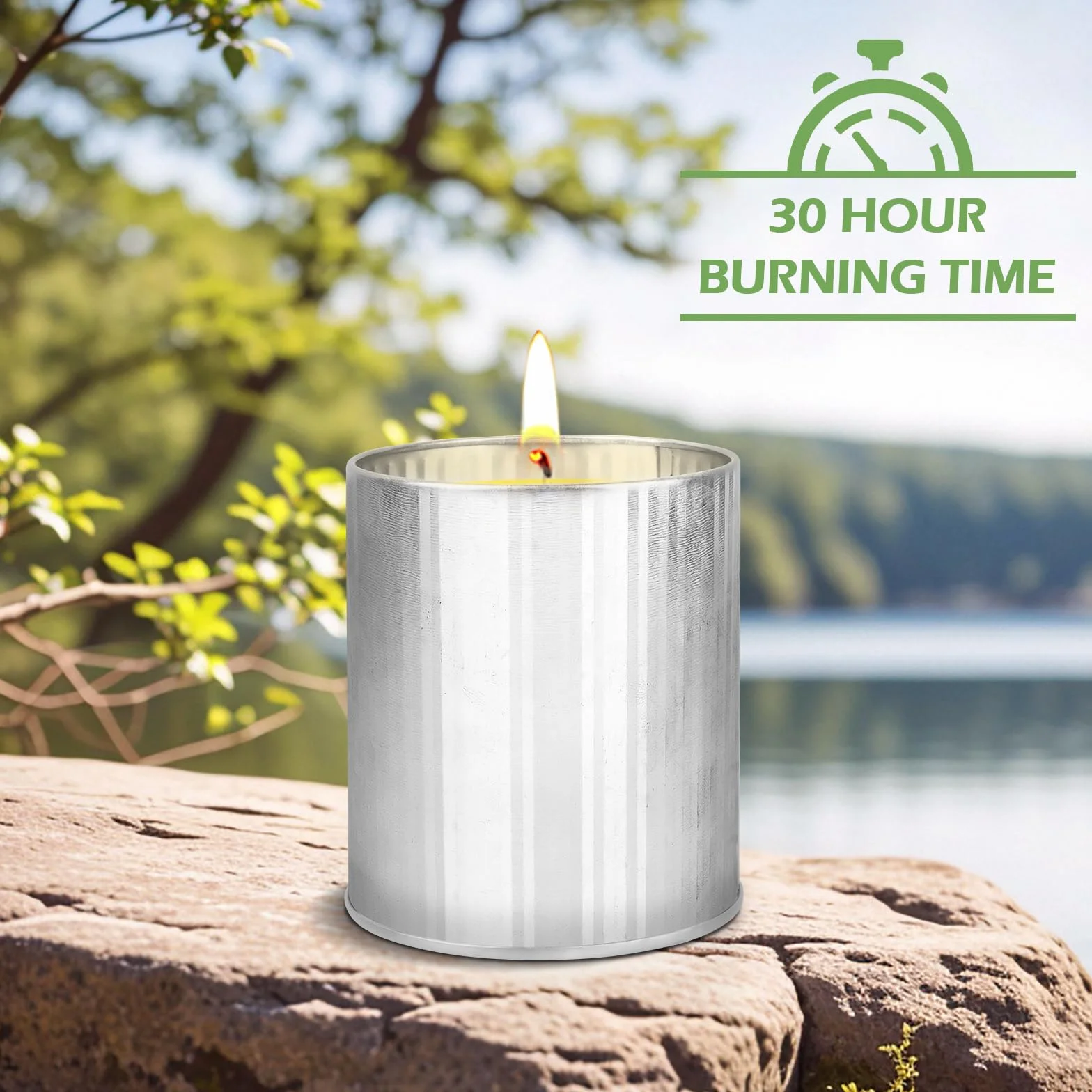 Candela alla citronella per esterni cera di soia olio di limone durata 100-120 ore set giardino campeggio regalo estivo