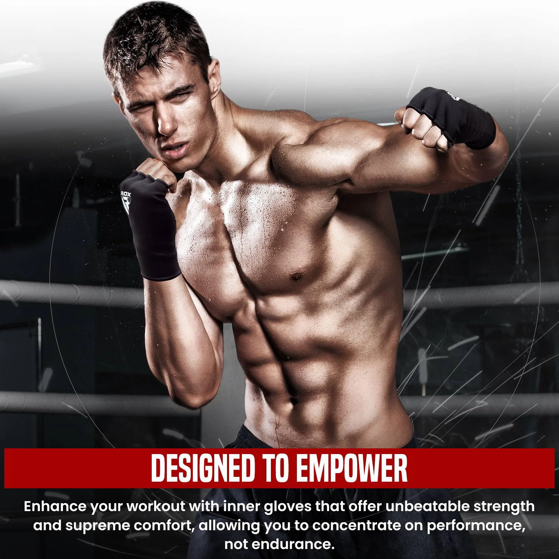 RDX Fasce Boxe Sottoguanti Interni Bende Elastiche Mani Polso Protezione Pugilato Allenamento