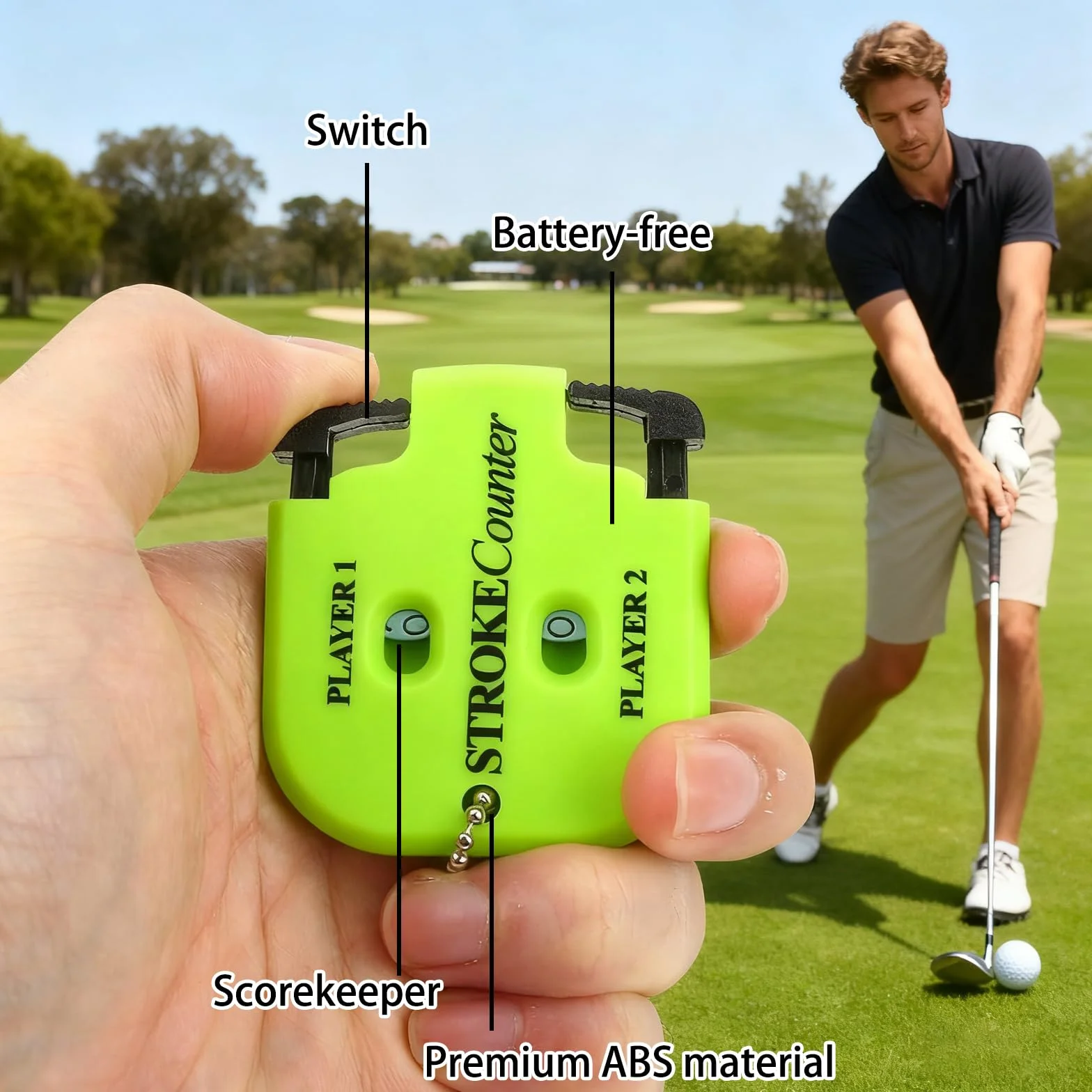 YNR Contatore di Punteggio Golf Contatori Colpi Segnapunti per Scuola Eventi Sportivi