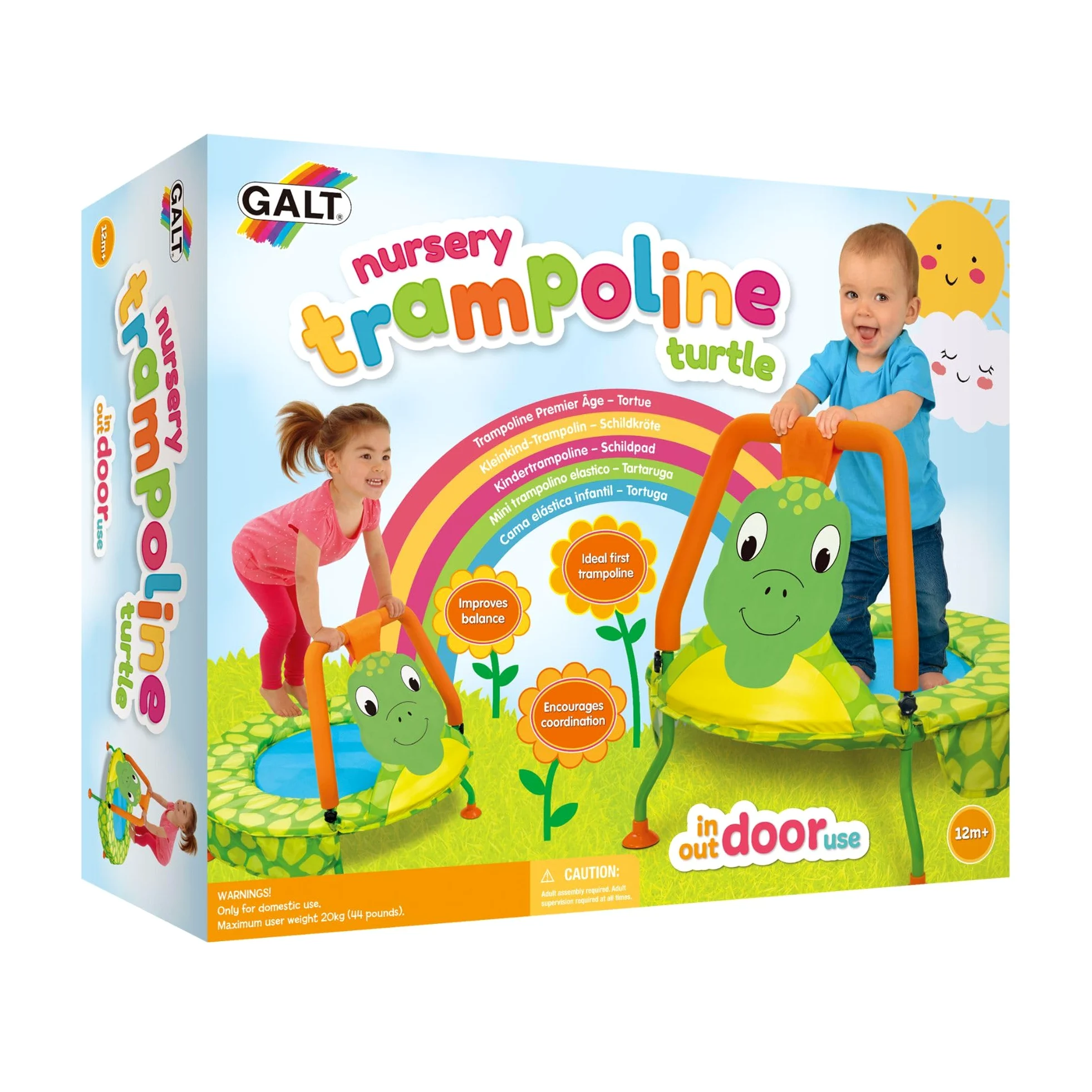 Galt Toys, Nursery Trampoline, Trampoline for Toddlers, Ages 12 Months Plus