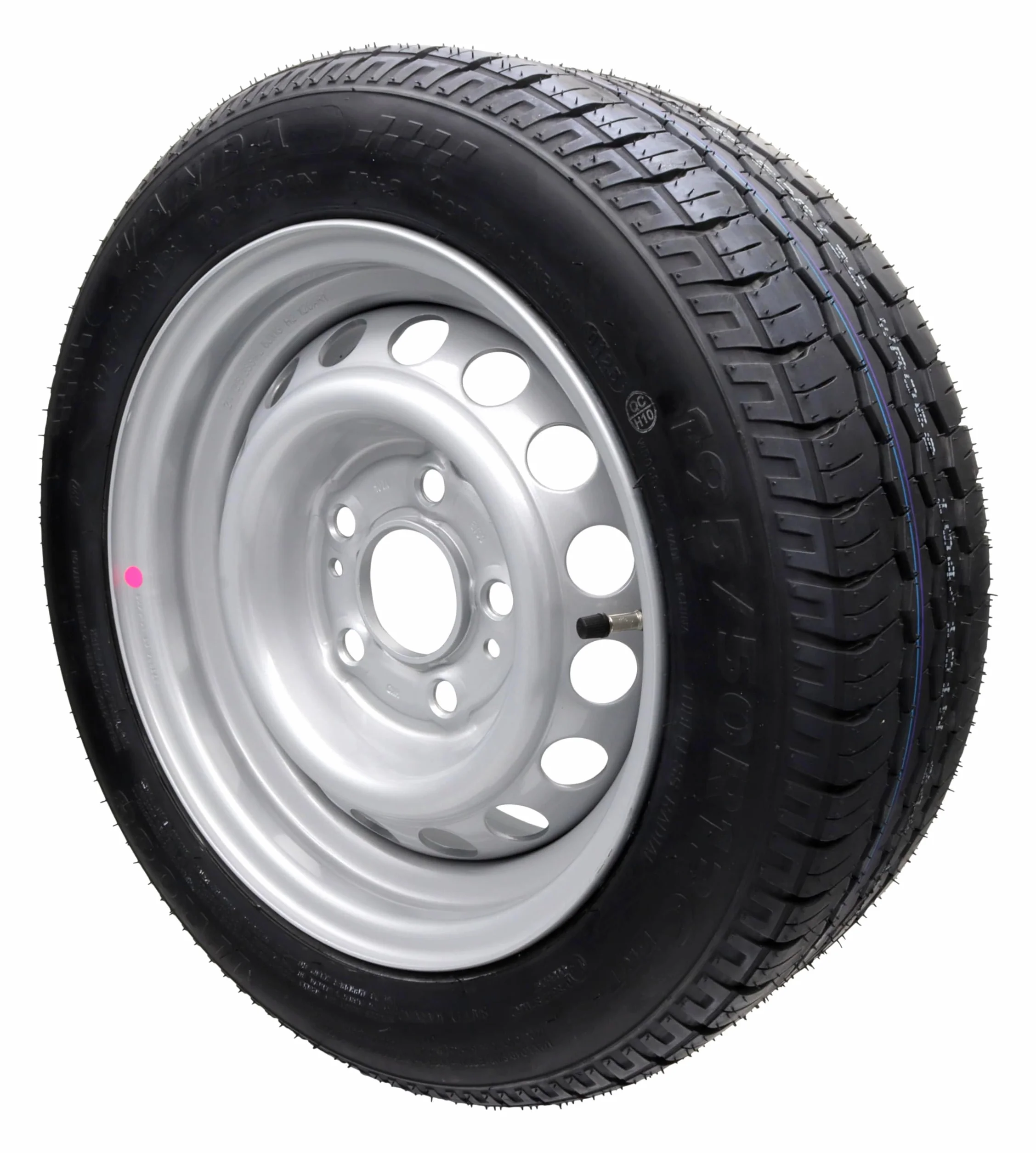 trailer parts4u Ruota completa 195/50 R 13 C per rimorchio + caravan, Pneumatici per camion su cerchione a 5 fori 6J x 13H2 ET30 LK 112 x 5, Acciaio (Steel)