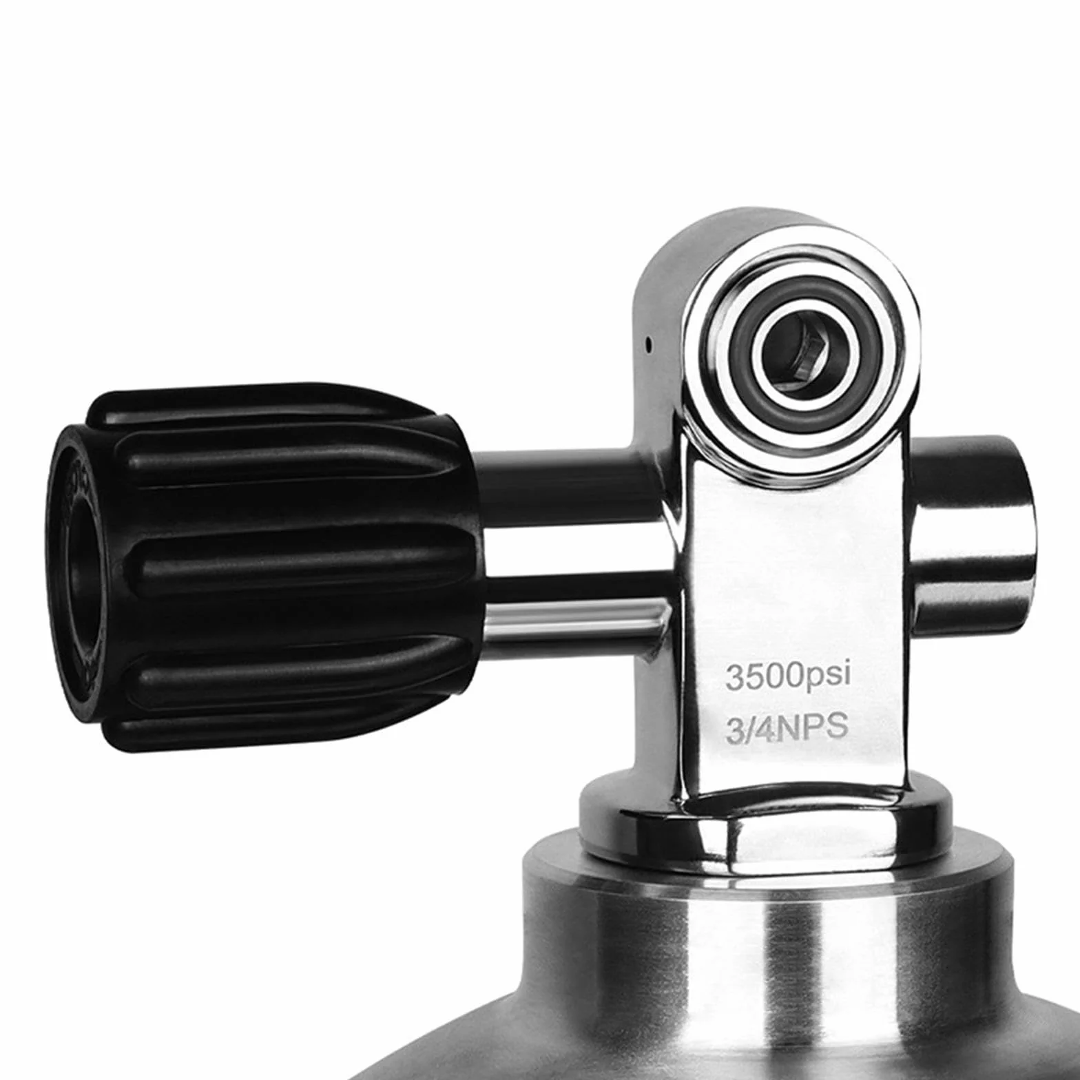 Valvola per Bombola Subacquea 3/4" NPS 3500 PSI Acciaio Inossidabile
