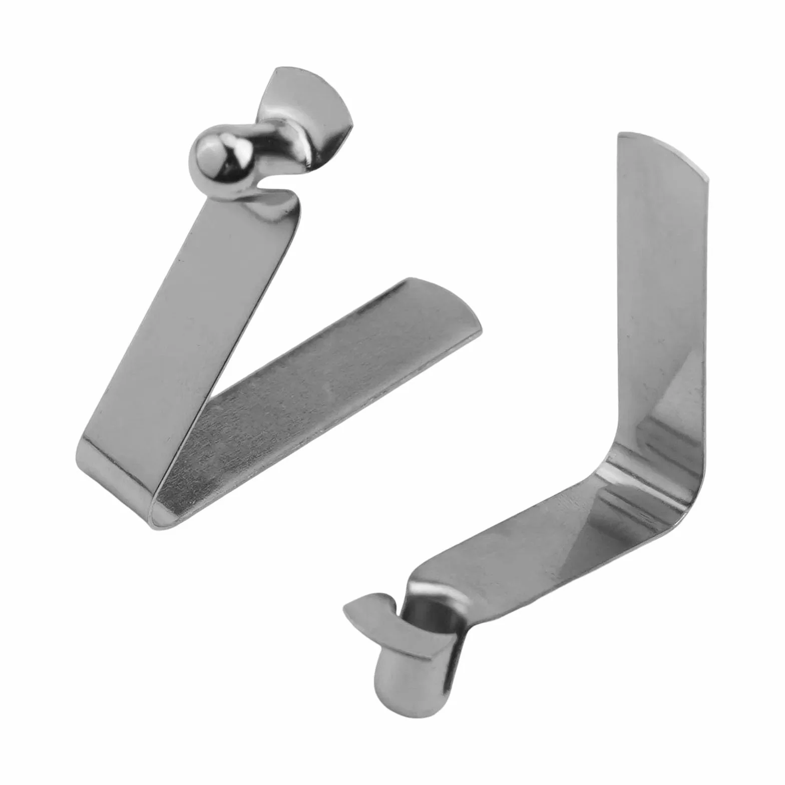 Clip a molla per canoa kayak pagaia 5,5 mm acciaio argento 100 pezzi