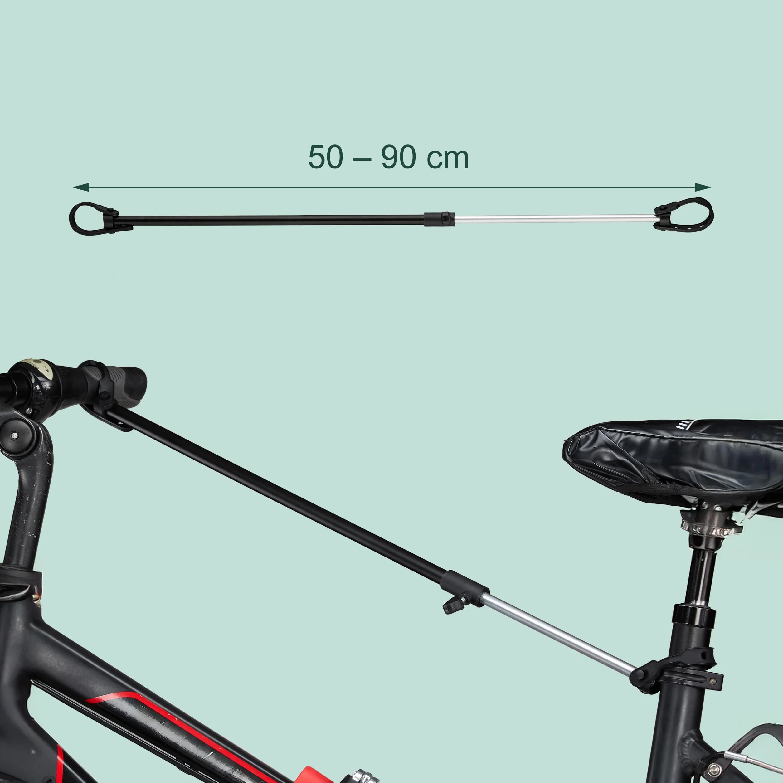 Relaxdays Supporto per Bicicletta, Stand Tripode da Riparazione, Acciaio, Nero